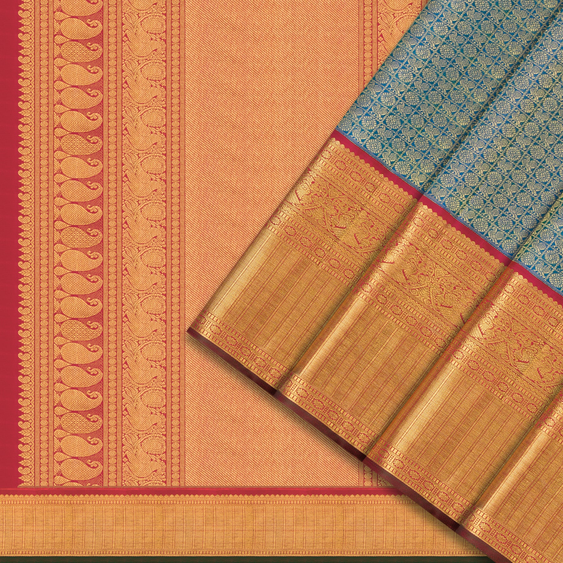 Kanakavalli Kanjivaram Silk Sari 25-110-HS001-08112 - Cover View