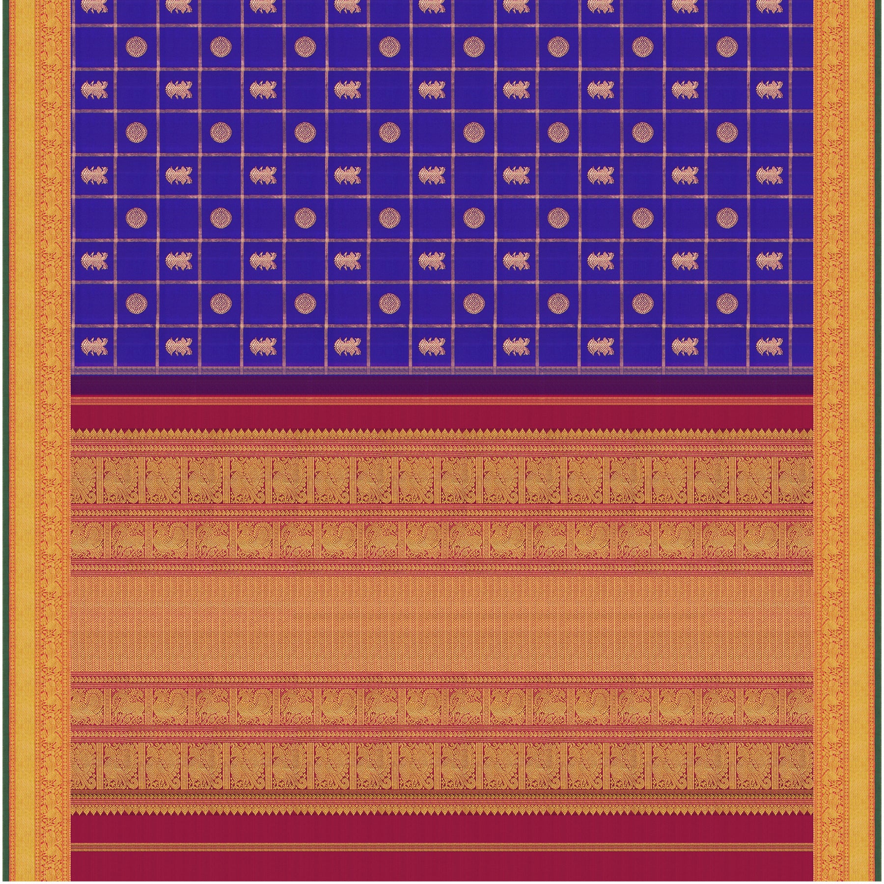 Kanakavalli Kanjivaram Silk Sari 25-110-HS001-08121 - Full View