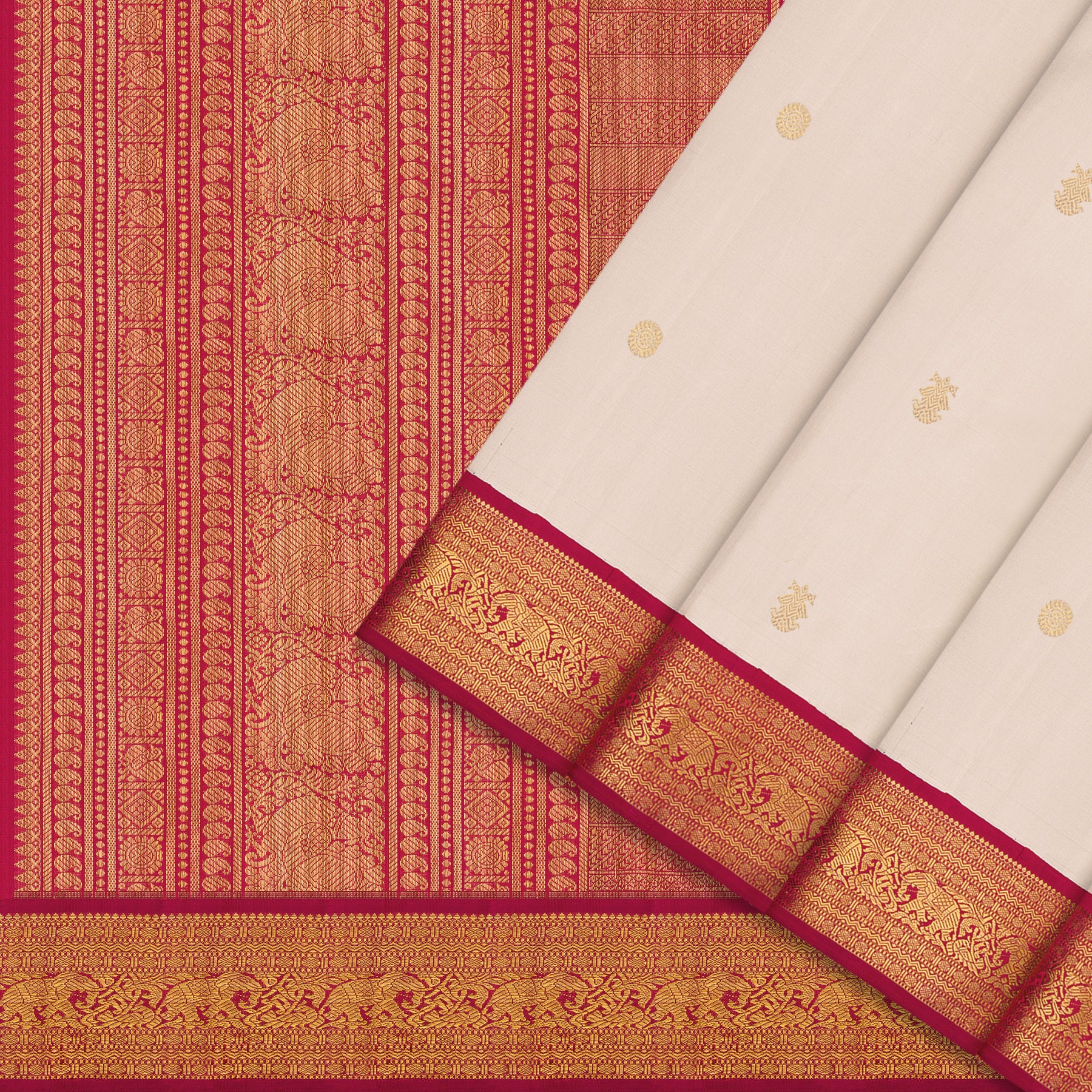 Kanakavalli Kanjivaram Silk Sari 25-110-HS001-08177 - Cover View
