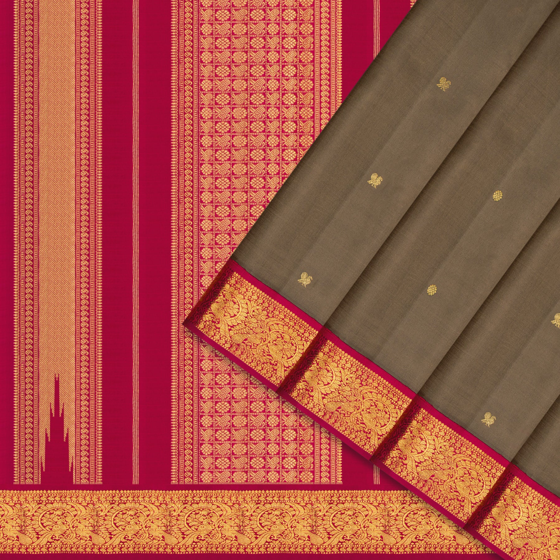 Kanakavalli Kanjivaram Silk Sari 25-110-HS001-08194 - Cover View