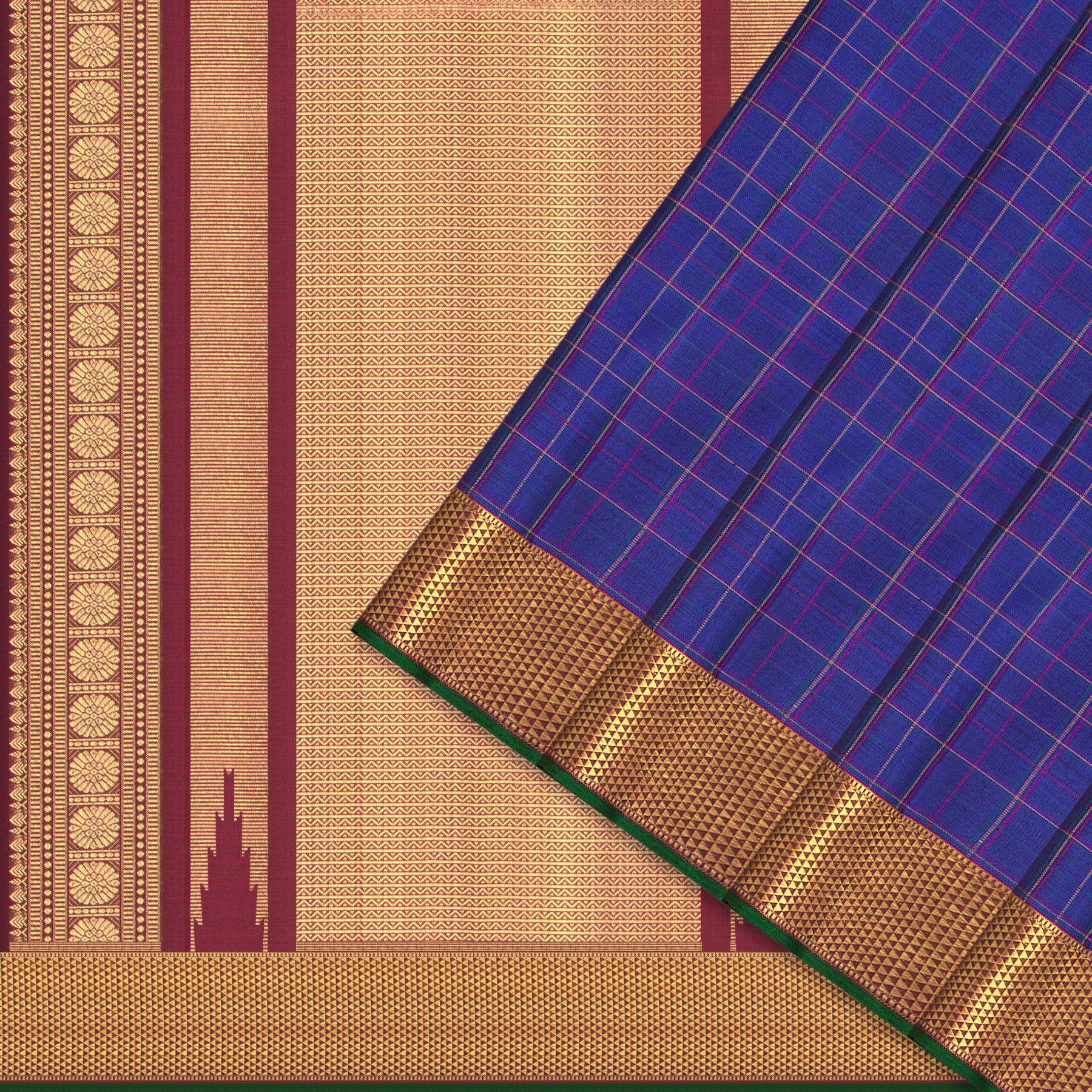 Kanakavalli Kanjivaram Silk Sari 25-110-HS001-08612 - Cover View