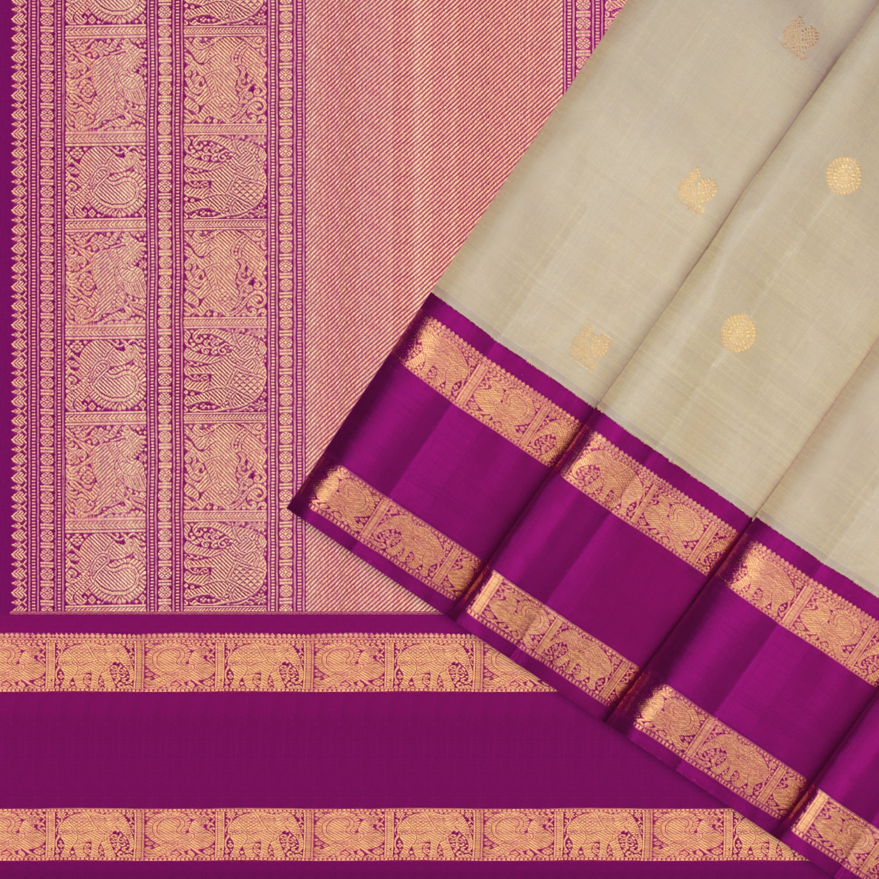 Kanakavalli Kanjivaram Silk Sari 25-110-HS001-08636 - Cover View