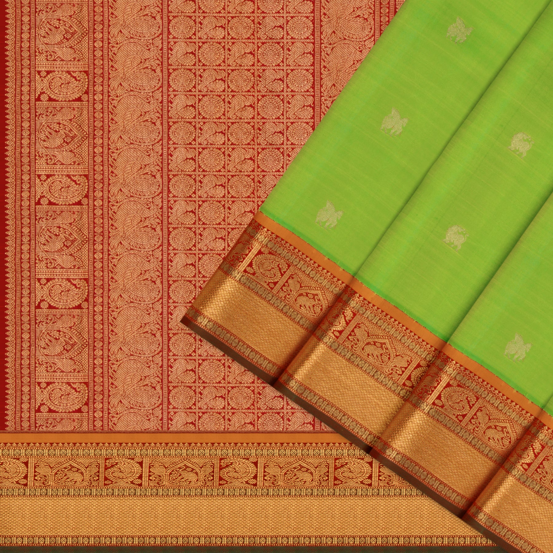 Kanakavalli Kanjivaram Silk Sari 25-110-HS001-08659 - Cover View