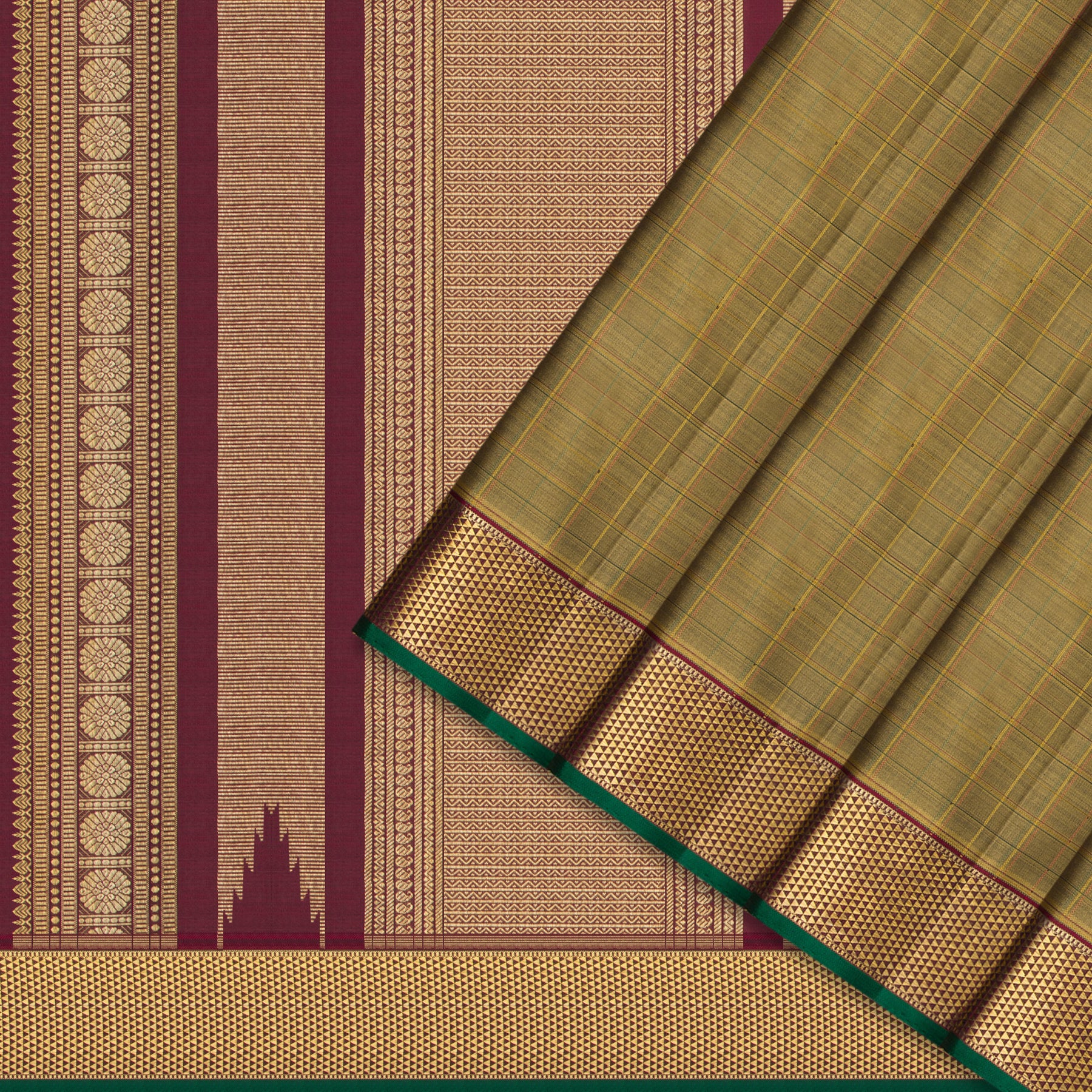 Kanakavalli Kanjivaram Silk Sari 25-110-HS001-08661 - Cover View