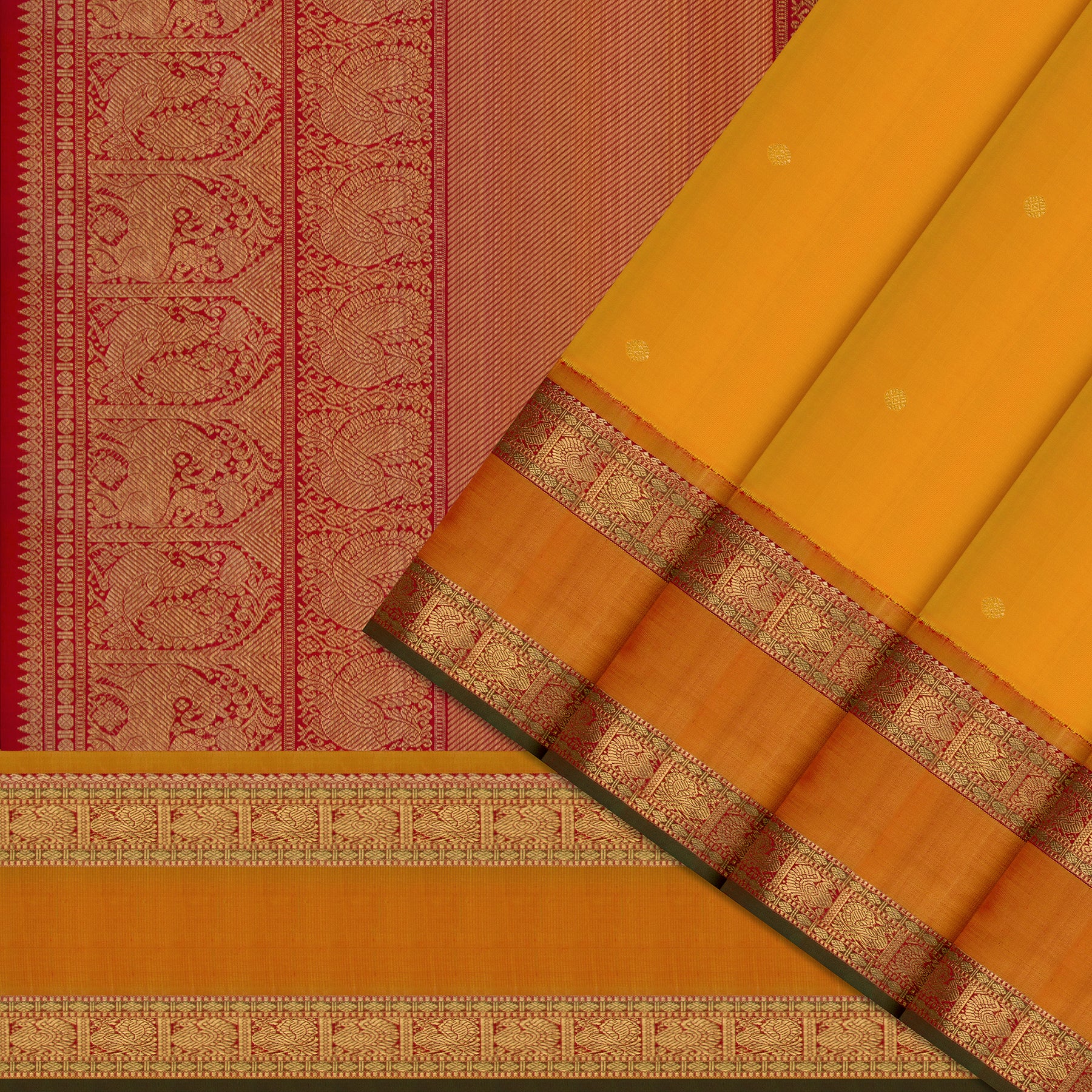 Kanakavalli Kanjivaram Silk Sari 25-110-HS001-10908 - Cover View