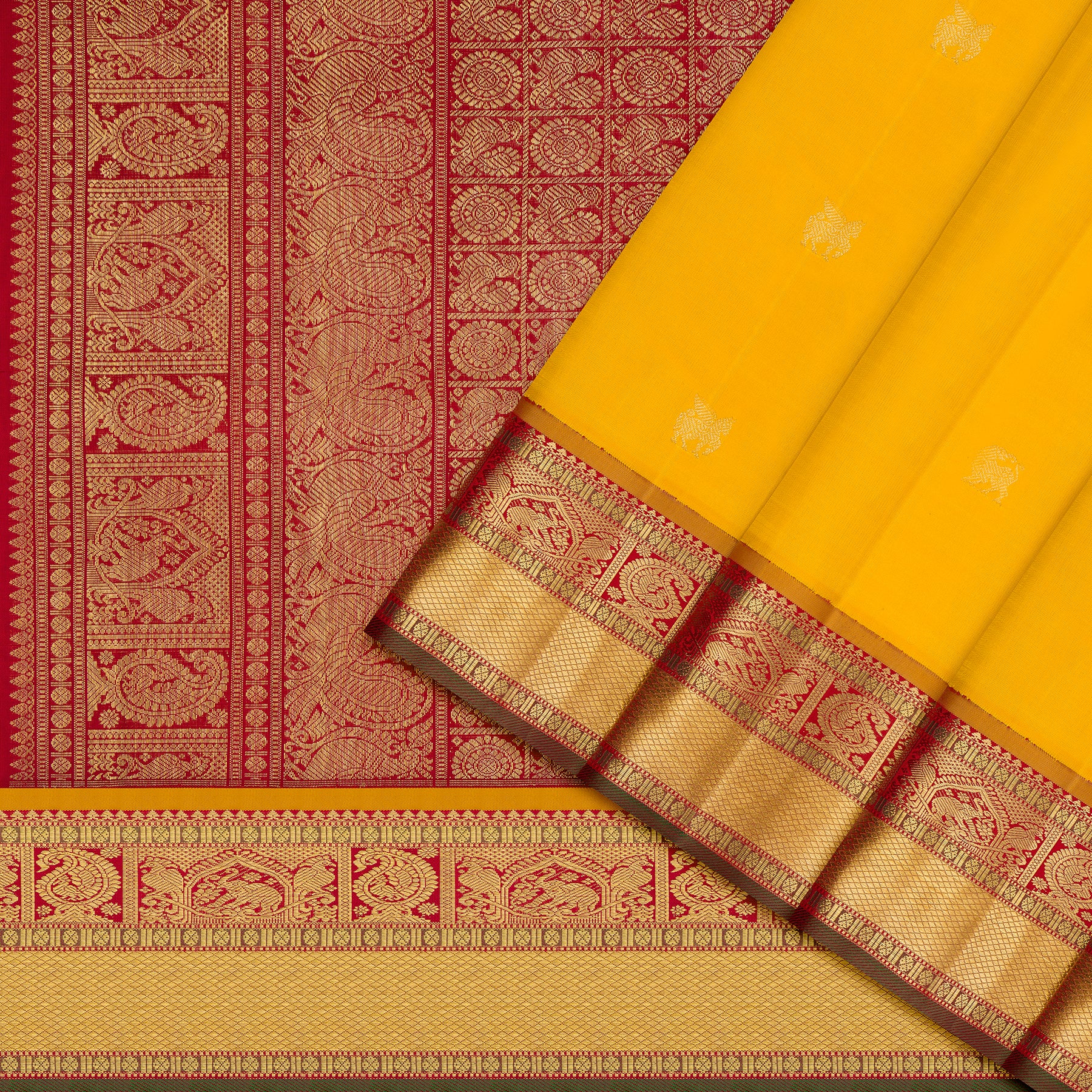 Kanakavalli Kanjivaram Silk Sari 25-110-HS001-10922 - Cover View