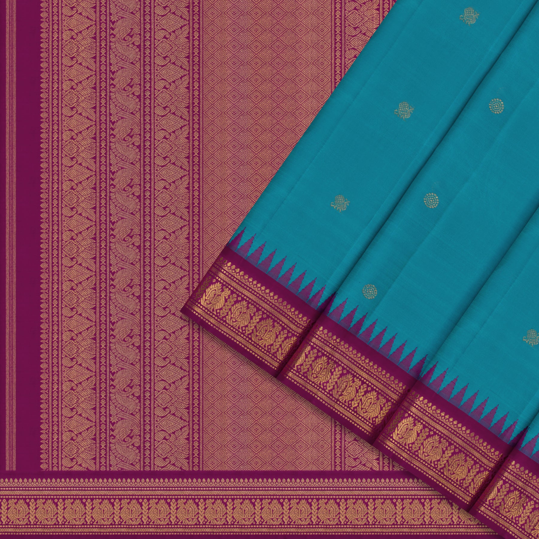 Kanakavalli Kanjivaram Silk Sari 25-110-HS001-10933 - Cover View