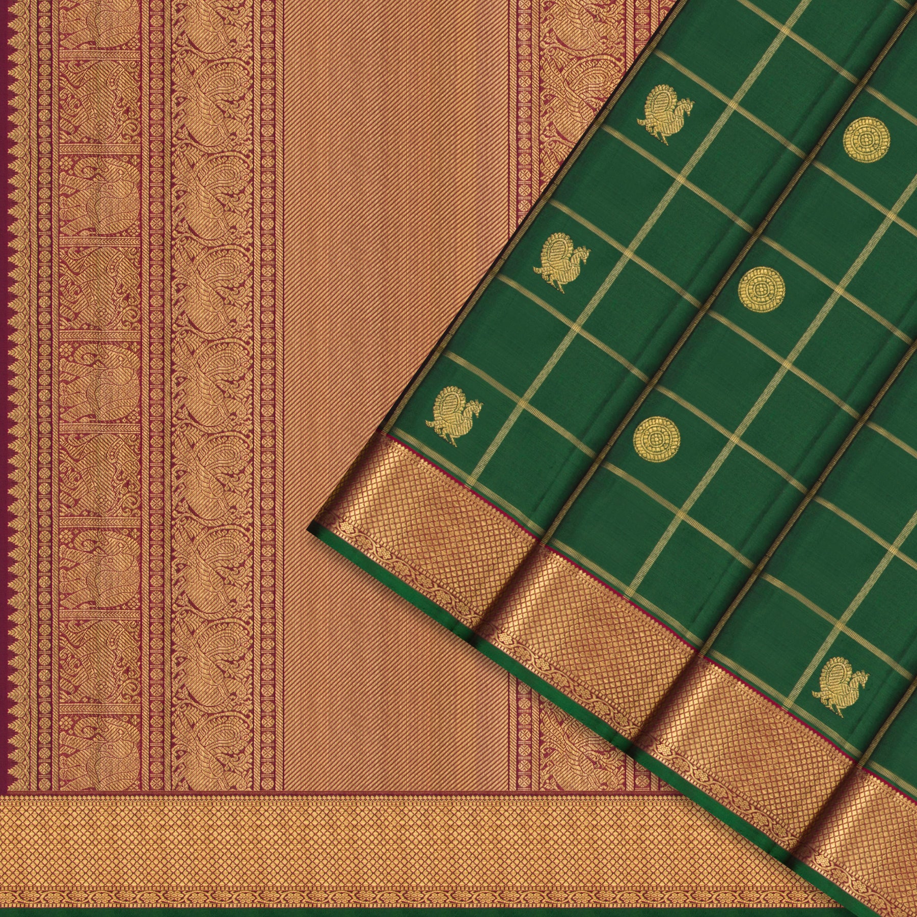 Kanakavalli Kanjivaram Silk Sari 25-110-HS001-10943 - Cover View