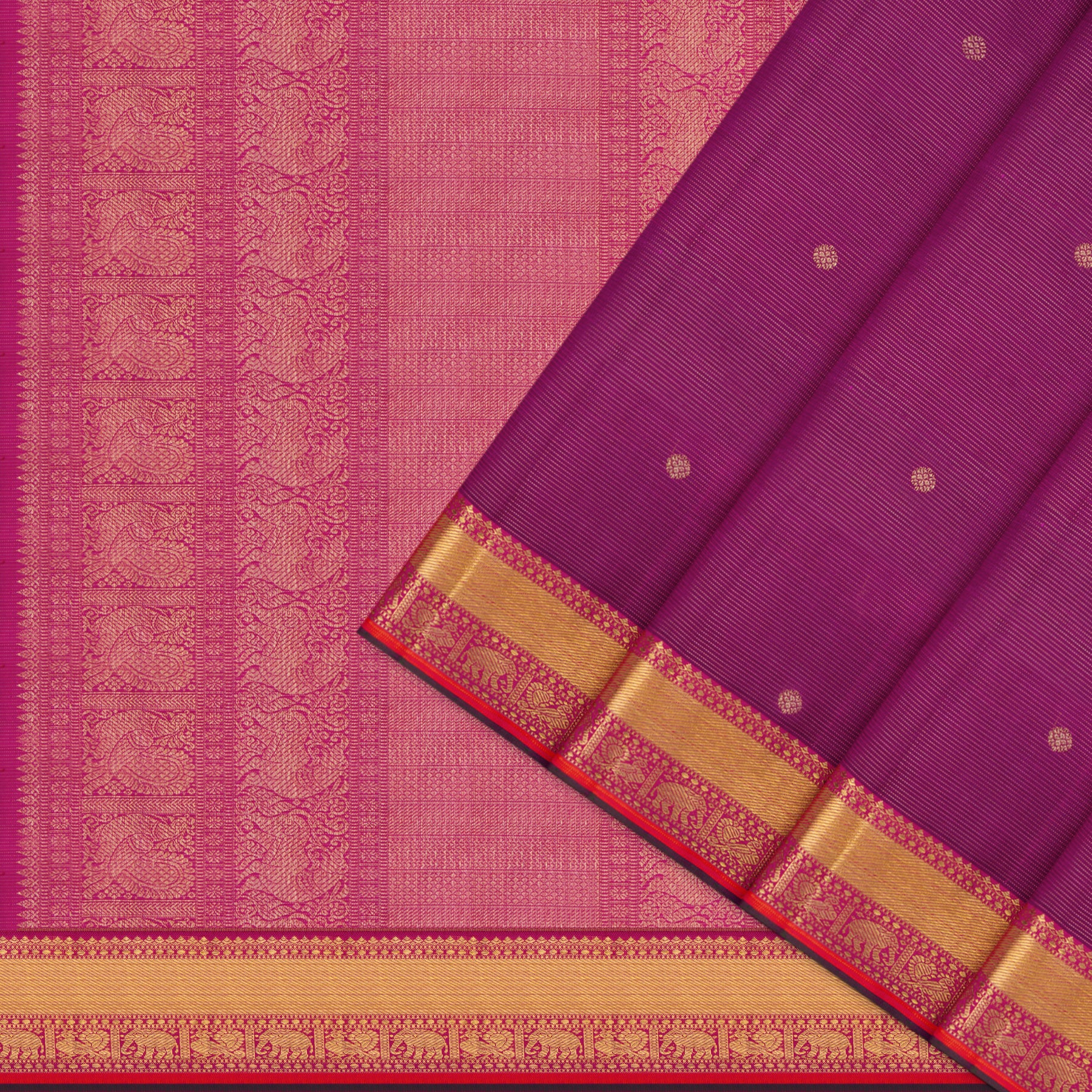 Kanakavalli Kanjivaram Silk Sari 25-110-HS001-10949 - Cover View