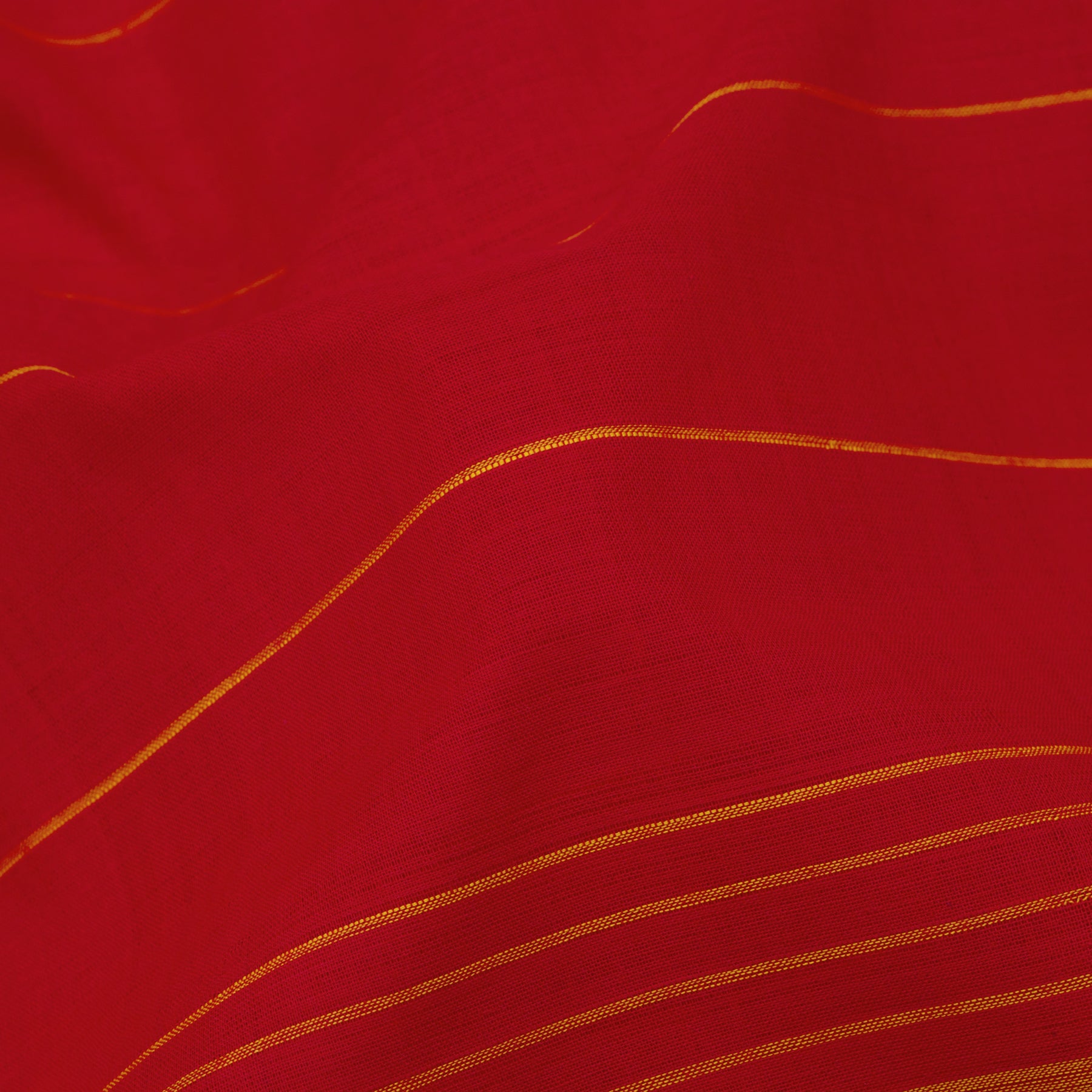 Kanakavalli Mangalgiri Cotton Sari 25-261-HS003-01684 - Fabric View