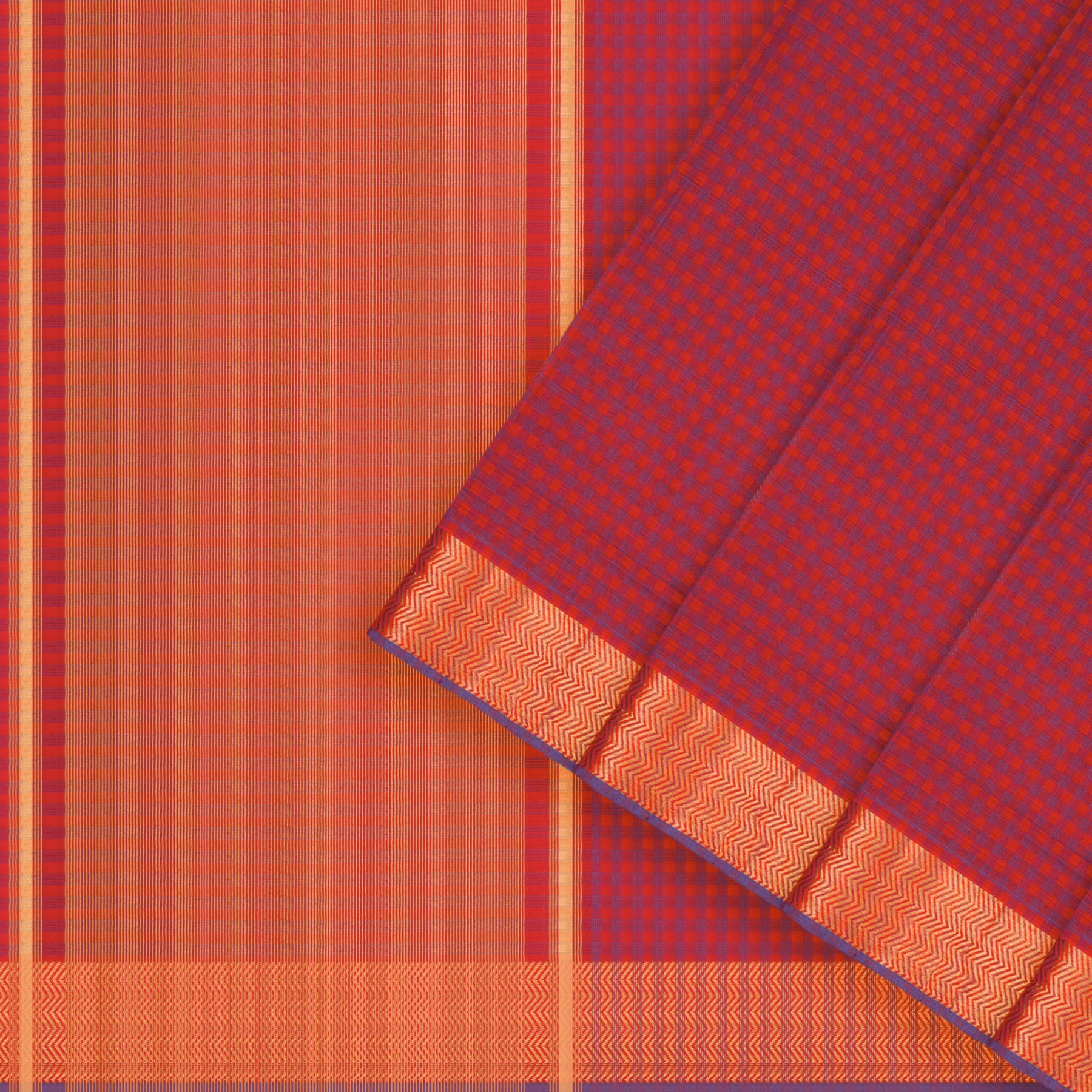 Kanakavalli Mangalgiri Cotton Sari 25-261-HS003-05478 - Cover View