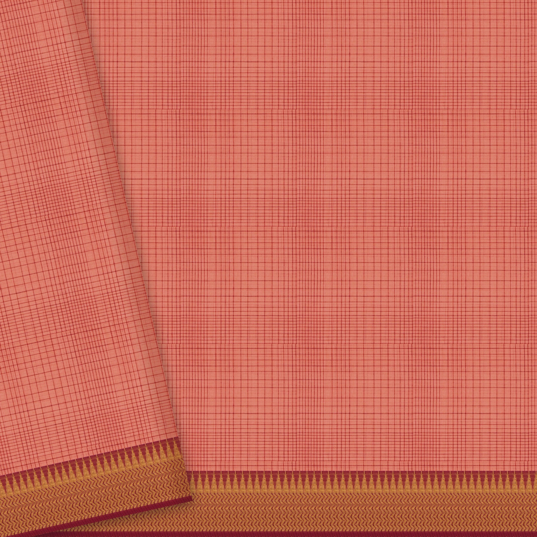 Kanakavalli Mangalgiri Cotton Sari 25-261-HS003-05497 - Blouse View