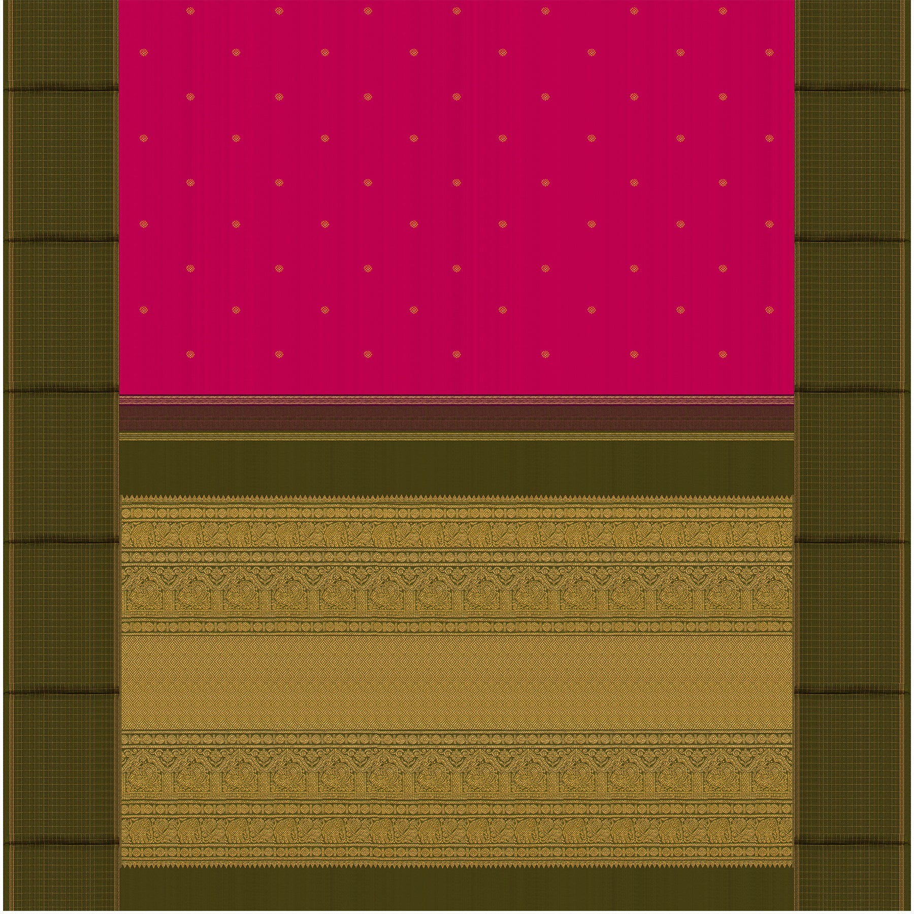 Kanakavalli Kanjivaram Silk Sari 25-595-HS001-00093 - Full View