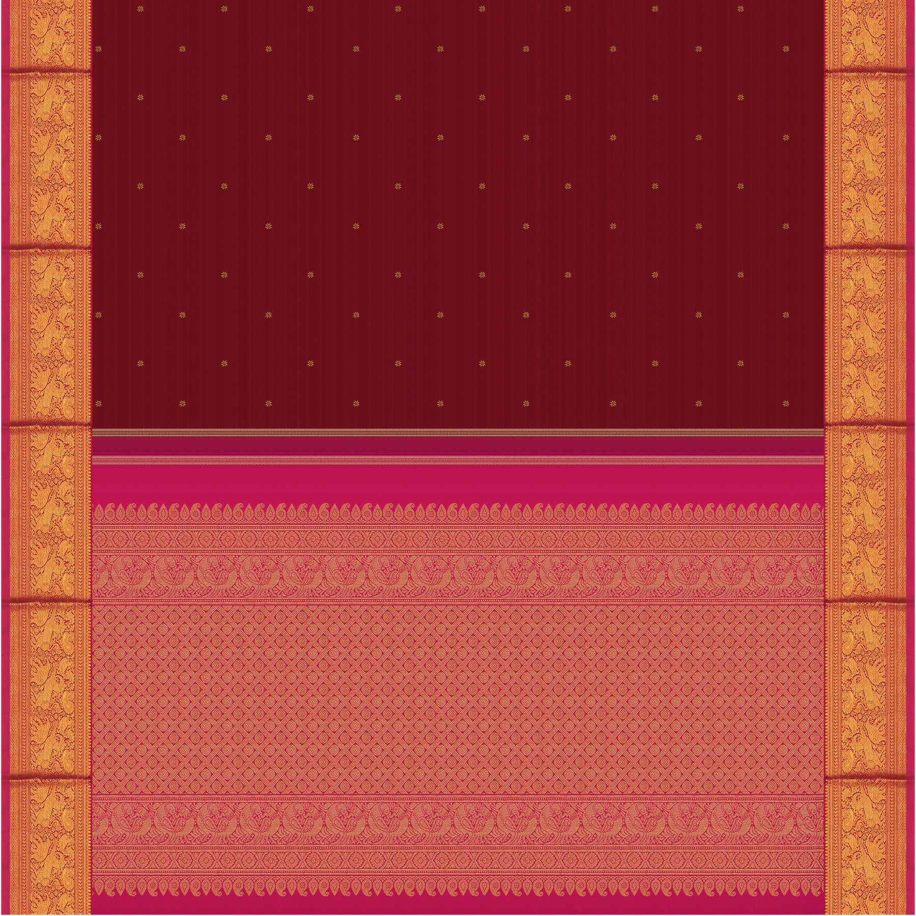 Kanakavalli Kanjivaram Silk Sari 25-595-HS001-00104 - Full View