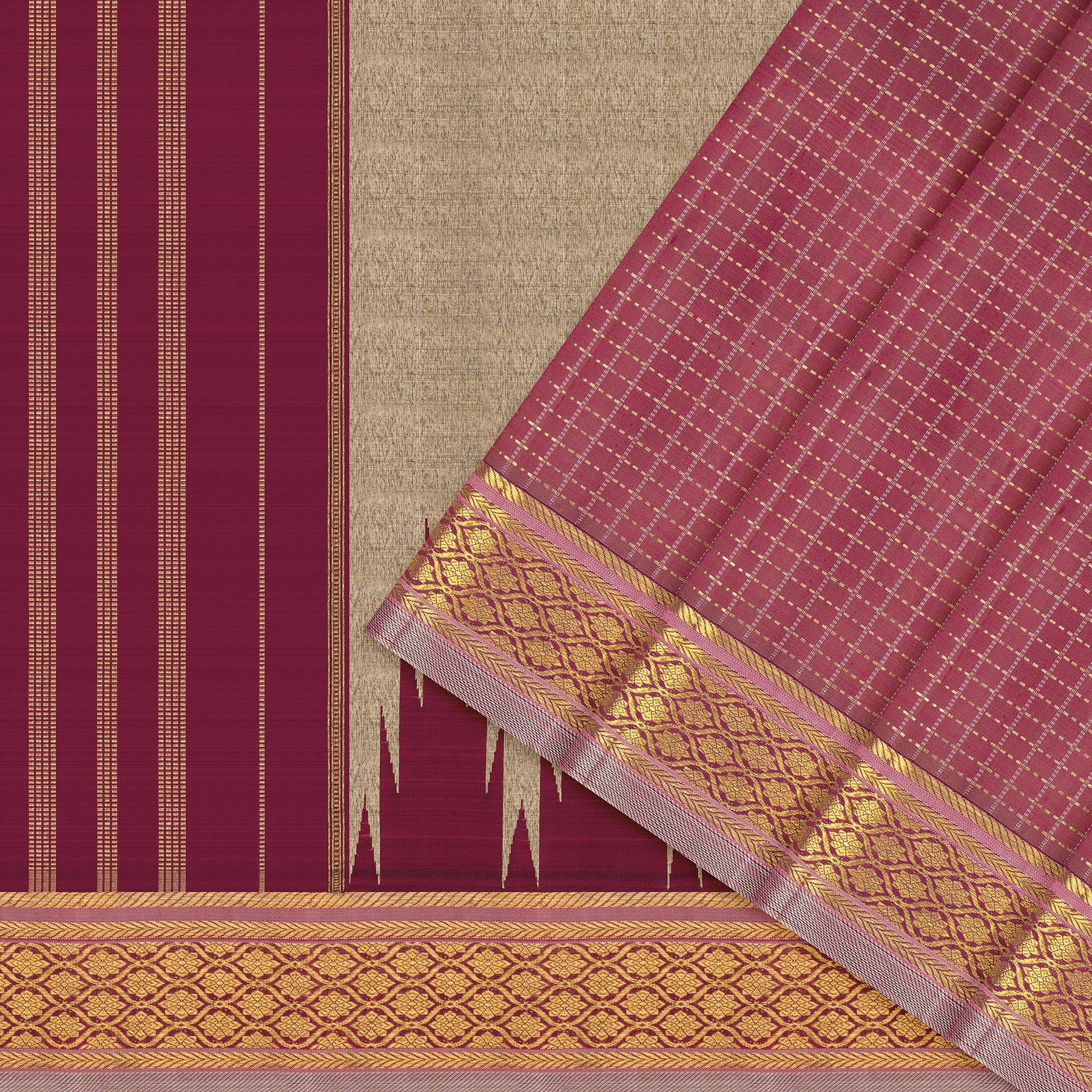 Kanakavalli Kanjivaram Silk Sari 25-595-HS001-00128 - Cover View
