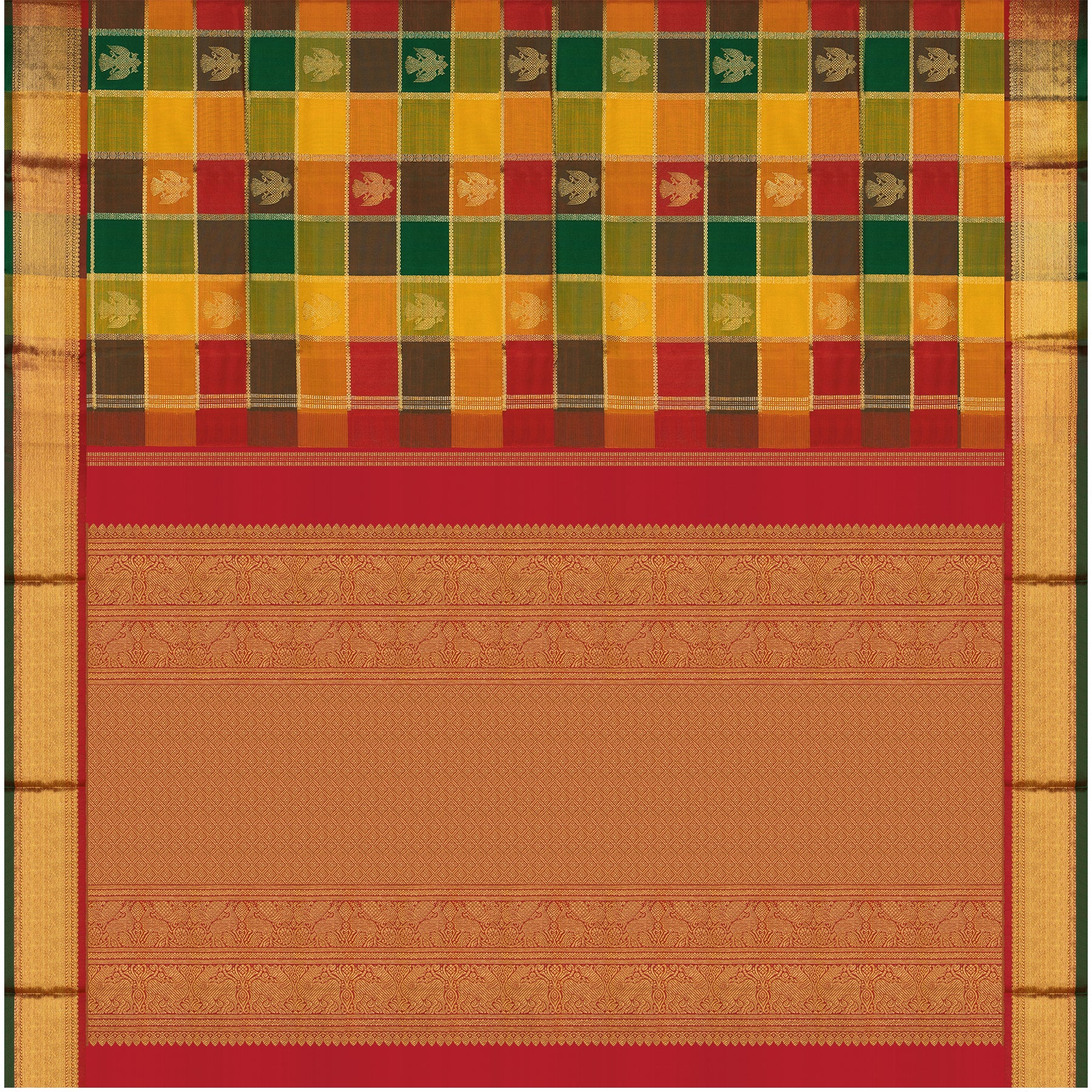 Kanakavalli Kanjivaram Silk Sari 25-595-HS001-00173 - Full View
