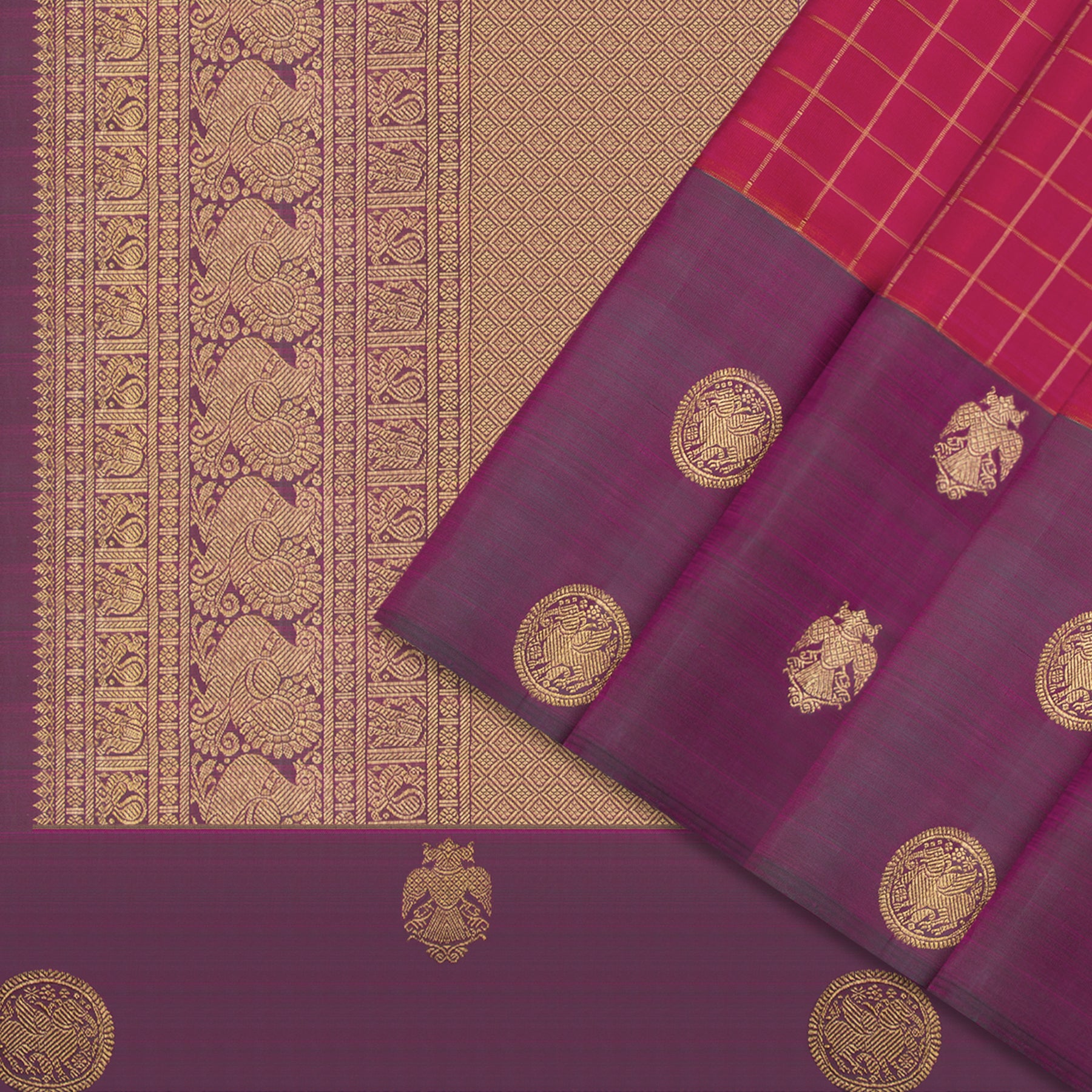 Kanakavalli Kanjivaram Silk Sari 25-595-HS001-00877 - Cover View