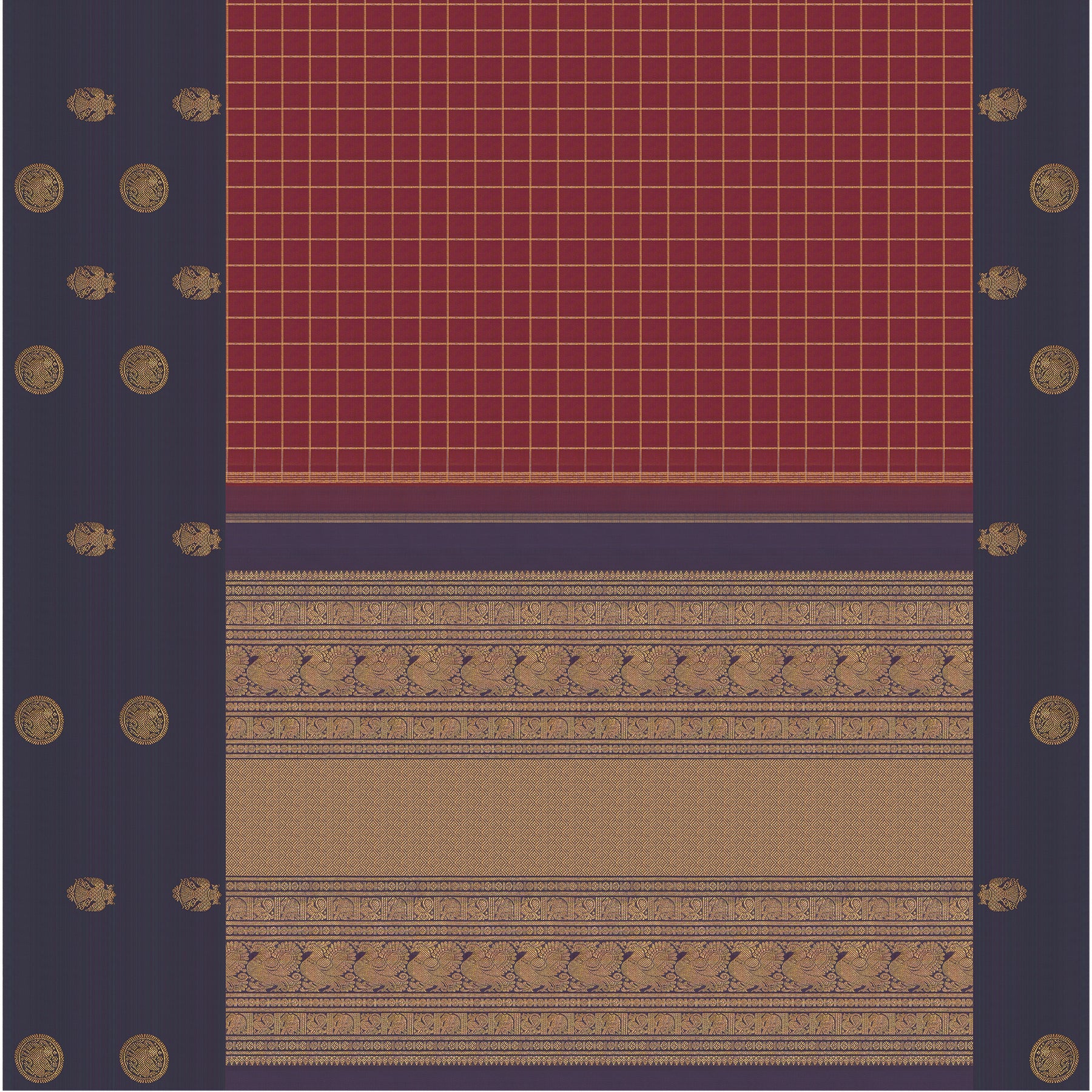 Kanakavalli Kanjivaram Silk Sari 25-595-HS001-00880 - Full View