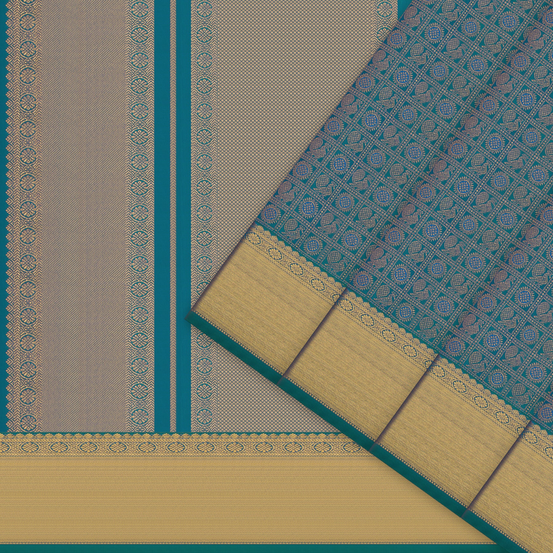 Kanakavalli Kanjivaram Silk Sari 25-595-HS001-00982 - Cover View