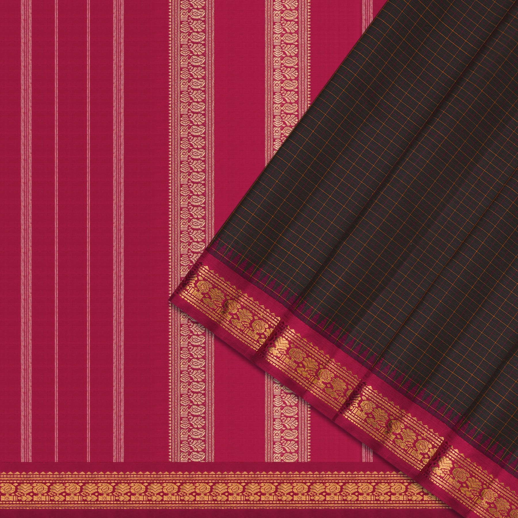 Kanakavalli Kanjivaram Silk Sari 25-595-HS001-02176 - Cover View