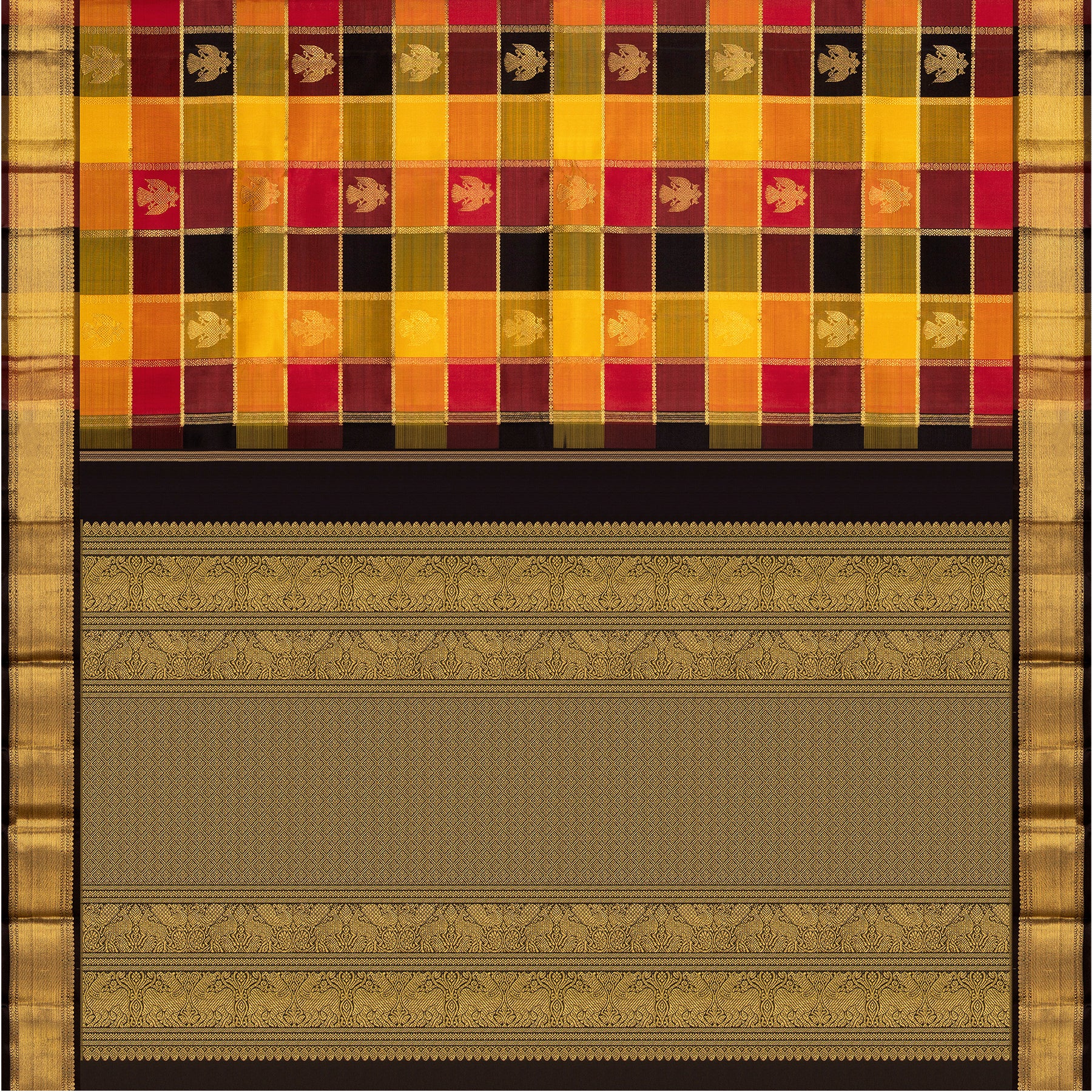 Kanakavalli Kanjivaram Silk Sari 25-595-HS001-02210 - Full View