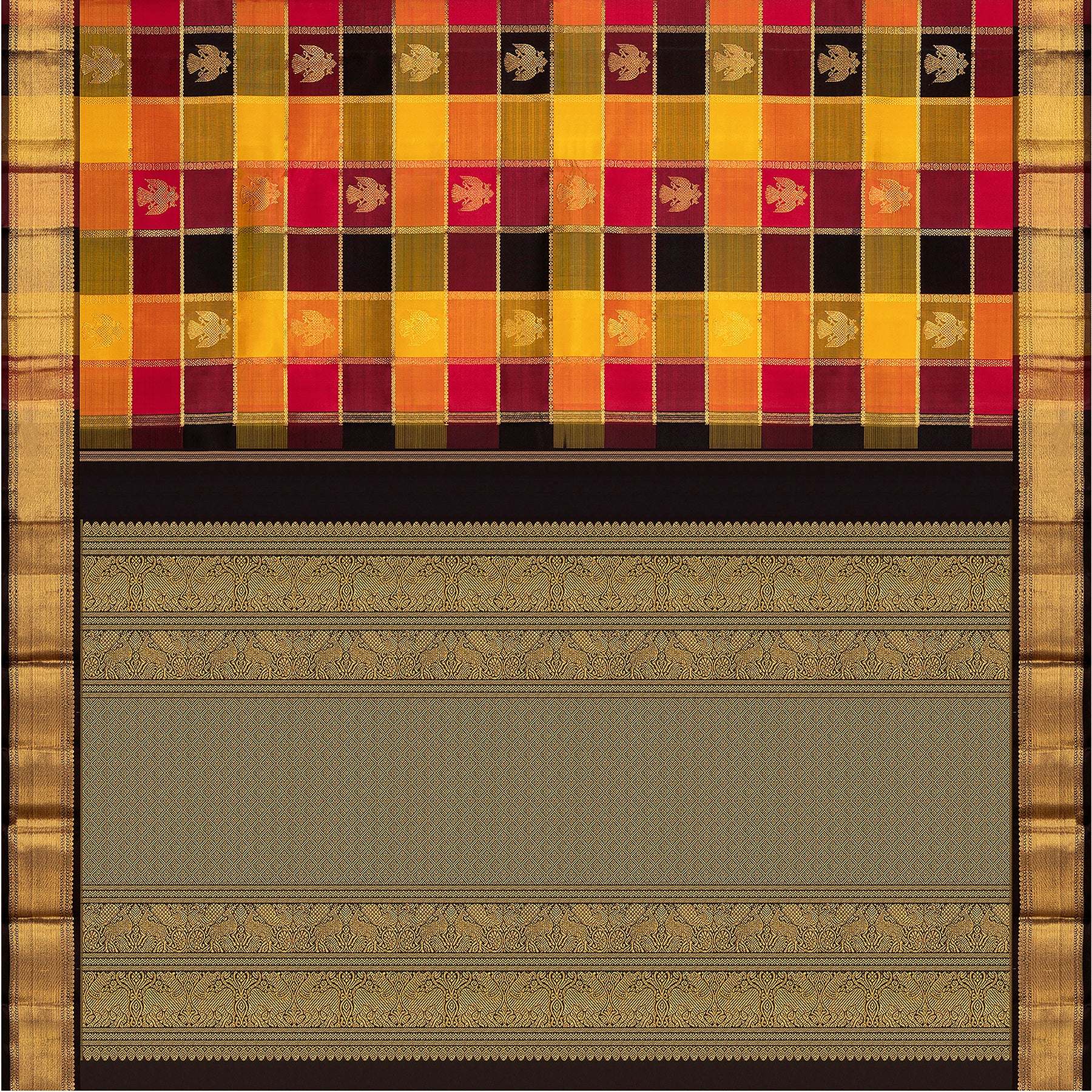 Kanakavalli Kanjivaram Silk Sari 25-595-HS001-02210 - Full View