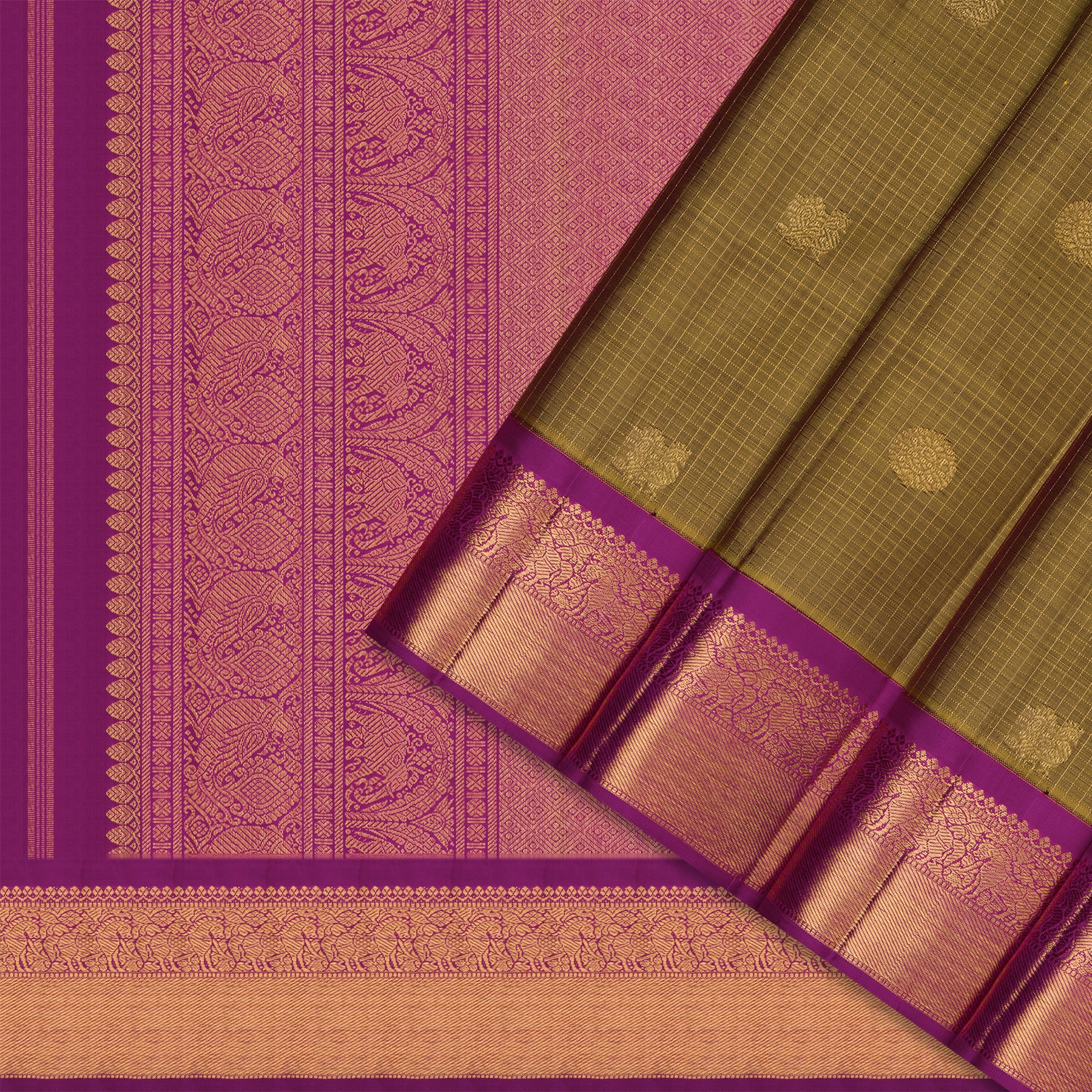 Kanakavalli Kanjivaram Silk Sari 25-595-HS001-02217 - Cover View