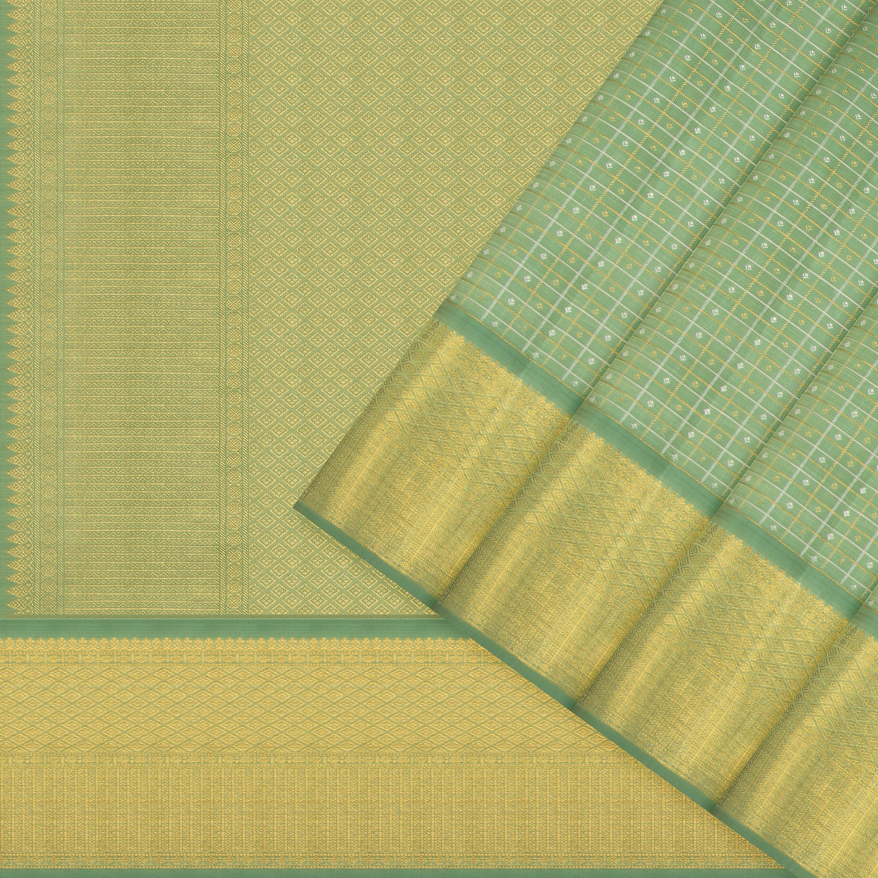 Kanakavalli Kanjivaram Silk Sari 25-595-HS001-02222 - Cover View