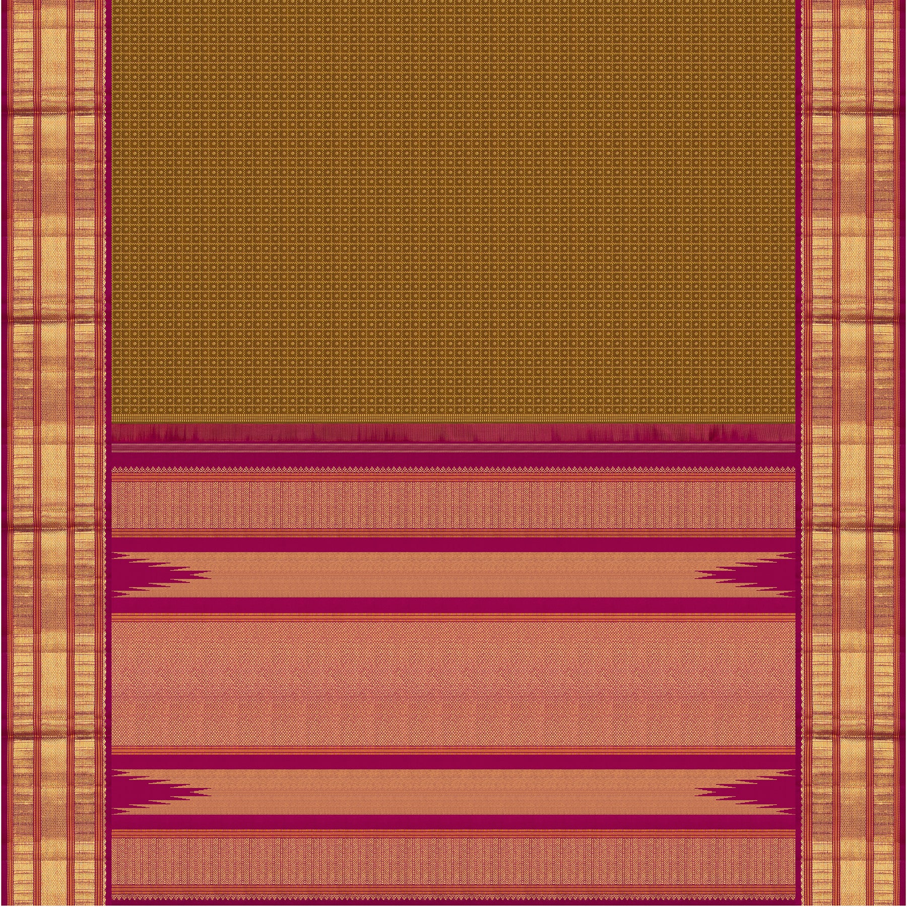 Kanakavalli Kanjivaram Silk Sari 25-595-HS001-02232 - Full View