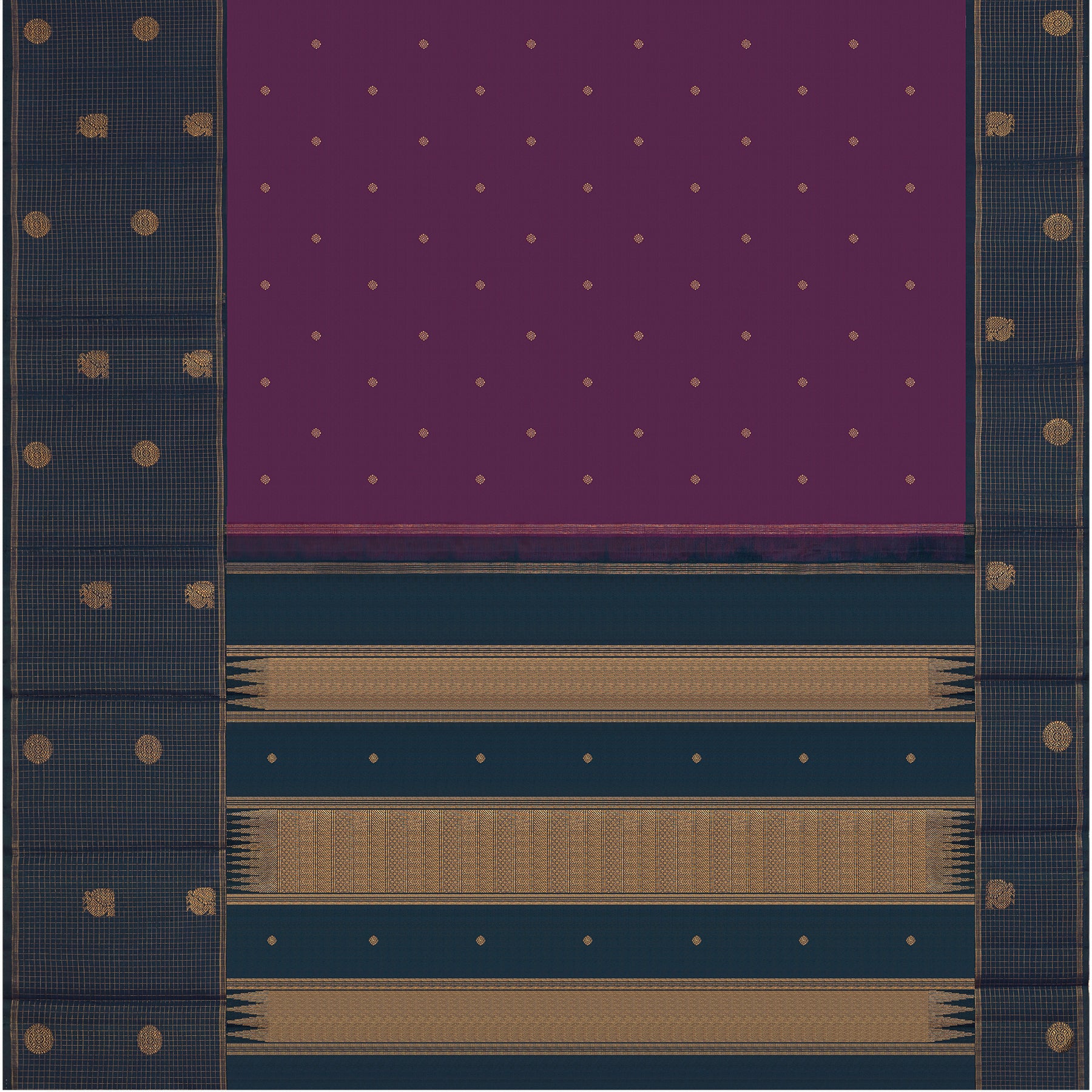 Kanakavalli Kanjivaram Silk Sari 25-595-HS001-03398 - Full View