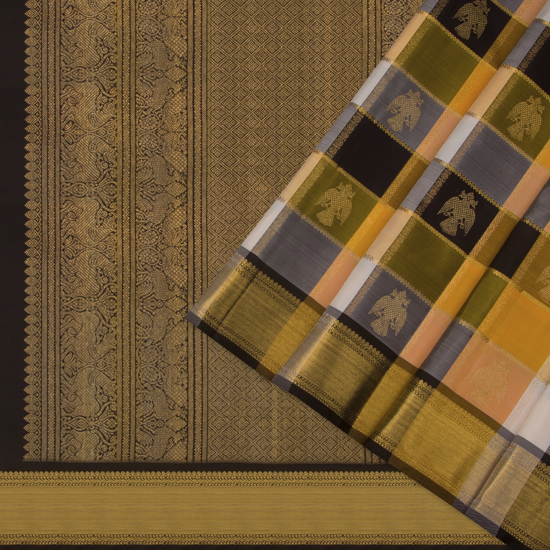 Kanakavalli Kanjivaram Silk Sari 25-595-HS001-03449 - Cover View