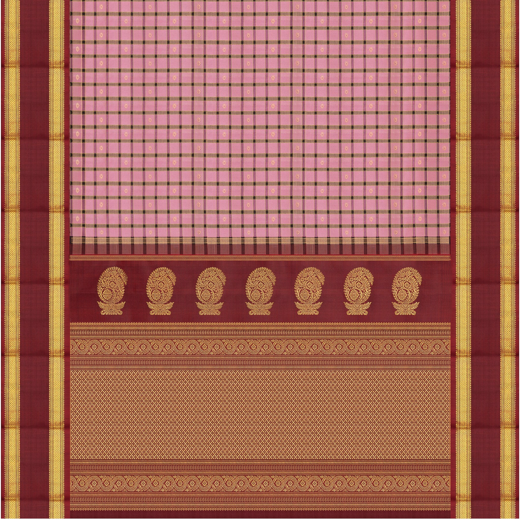 Kanakavalli Kanjivaram Silk Sari 25-595-HS001-03472 - Full View