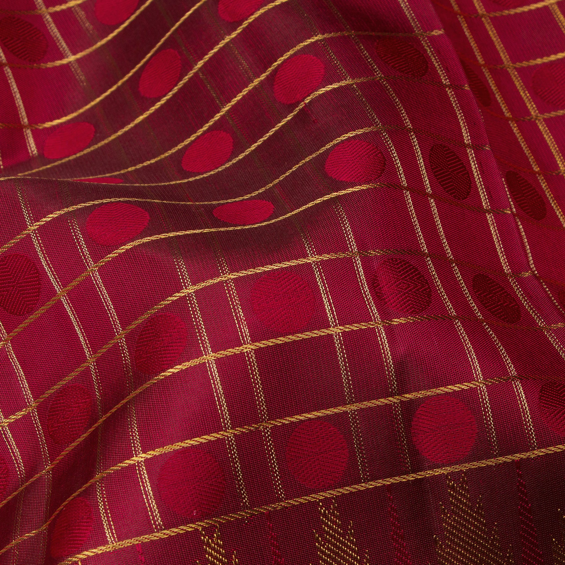 Kanakavalli Kanjivaram Silk Sari 25-595-HS001-03478 - Fabric View