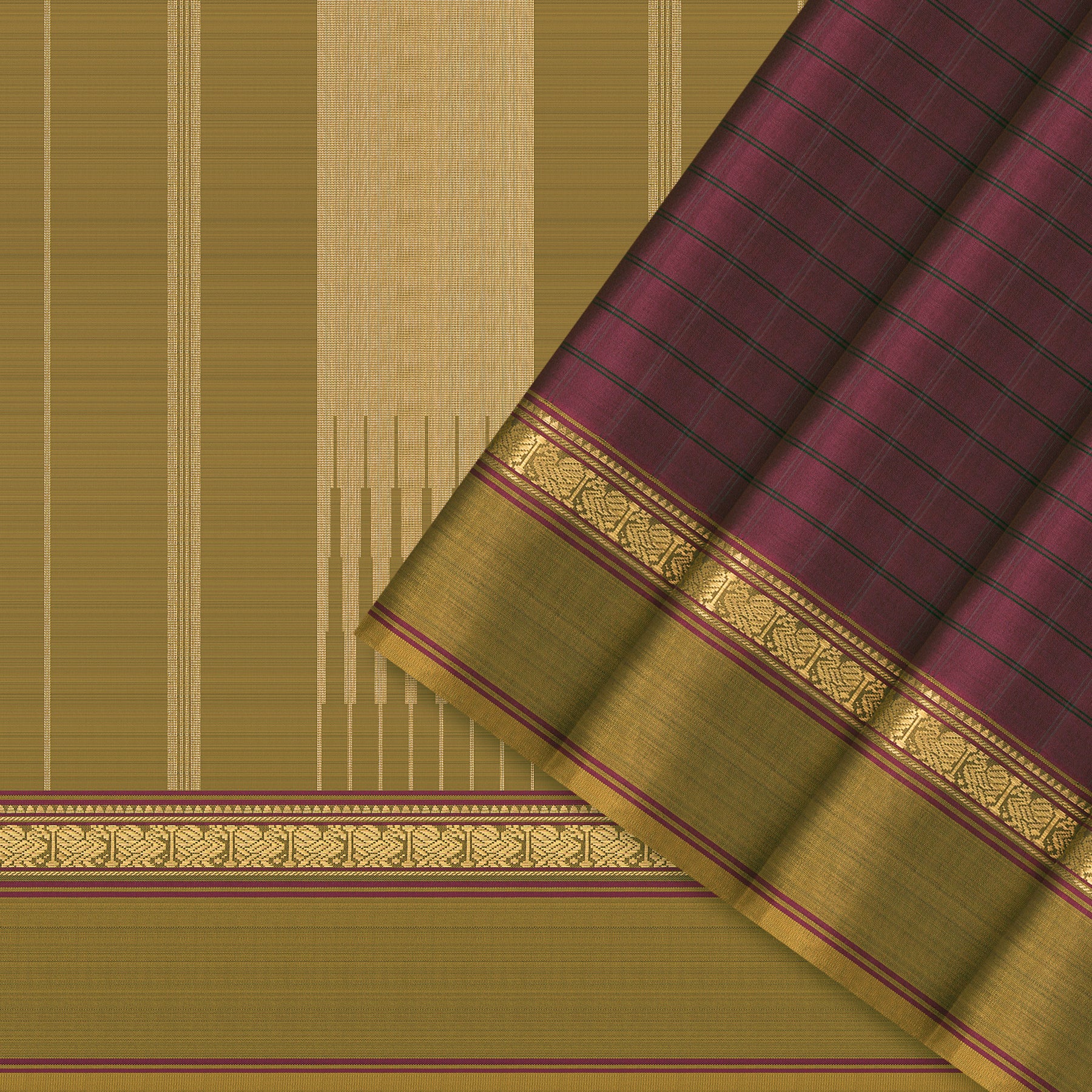 Kanakavalli Kanjivaram Silk Sari 25-595-HS001-04190 - Cover View