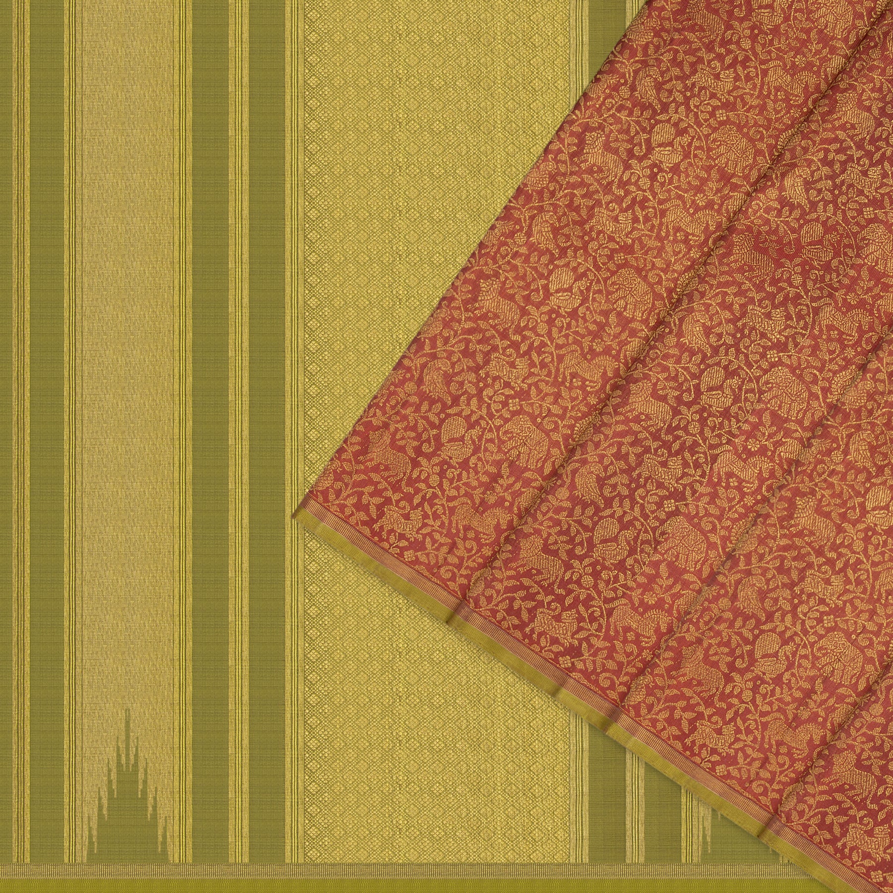 Kanakavalli Kanjivaram Silk Sari 25-595-HS001-04265 - Cover View
