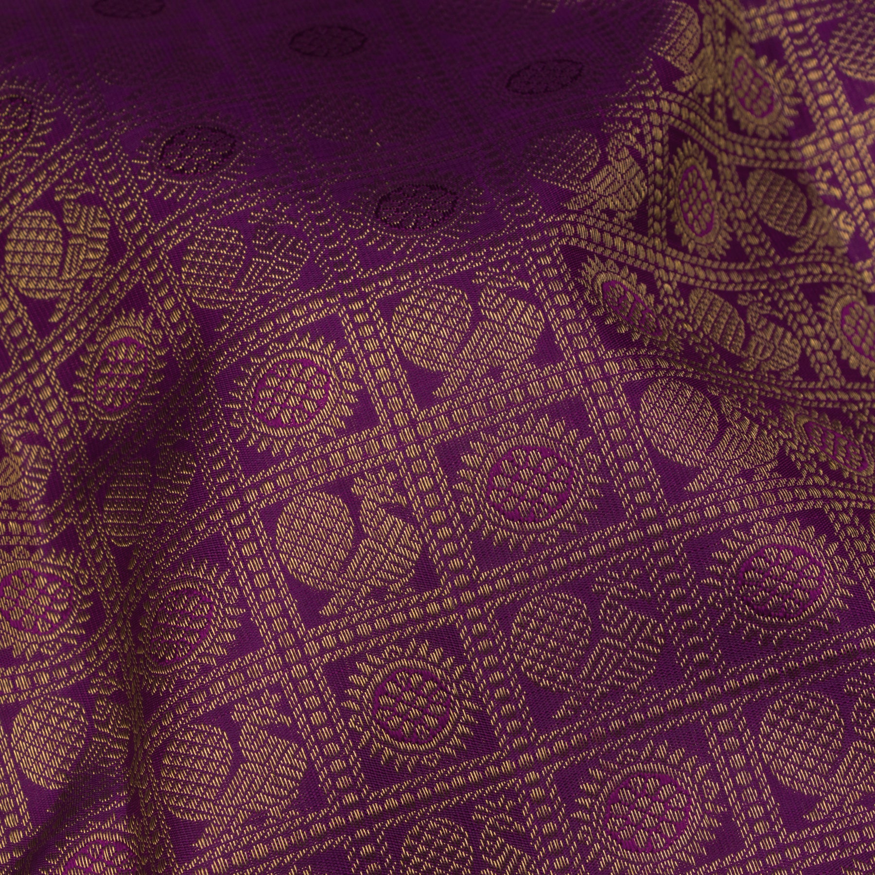 Kanakavalli Kanjivaram Silk Sari 25-595-HS001-04276 - Fabric View