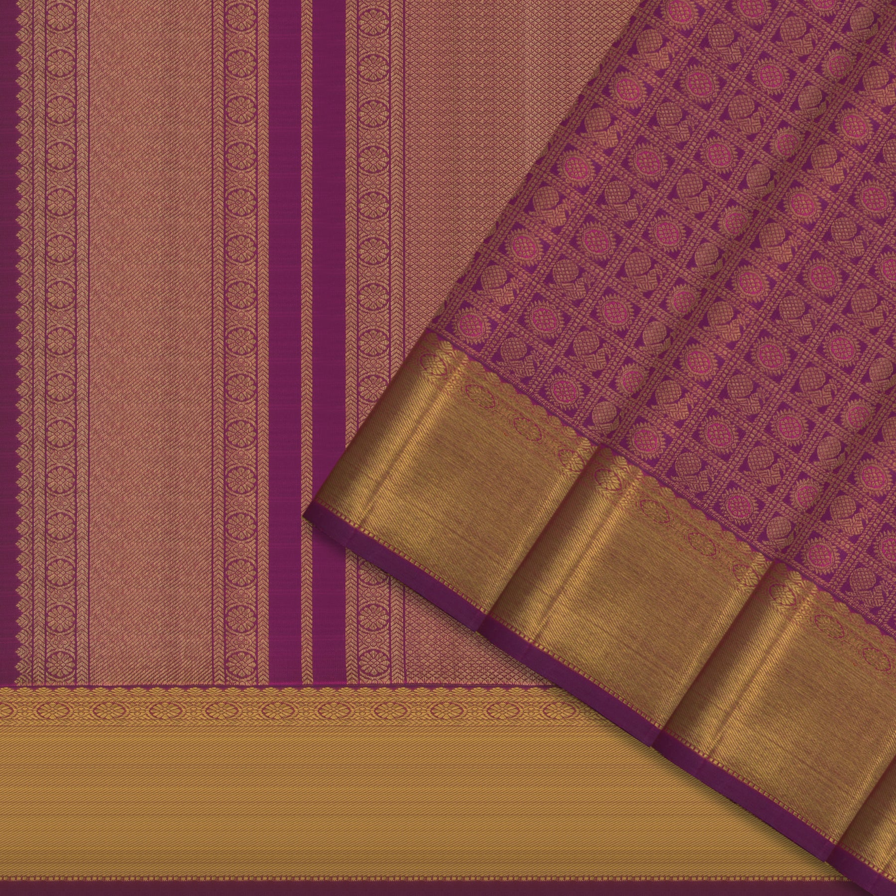 Kanakavalli Kanjivaram Silk Sari 25-595-HS001-04277 - Cover View
