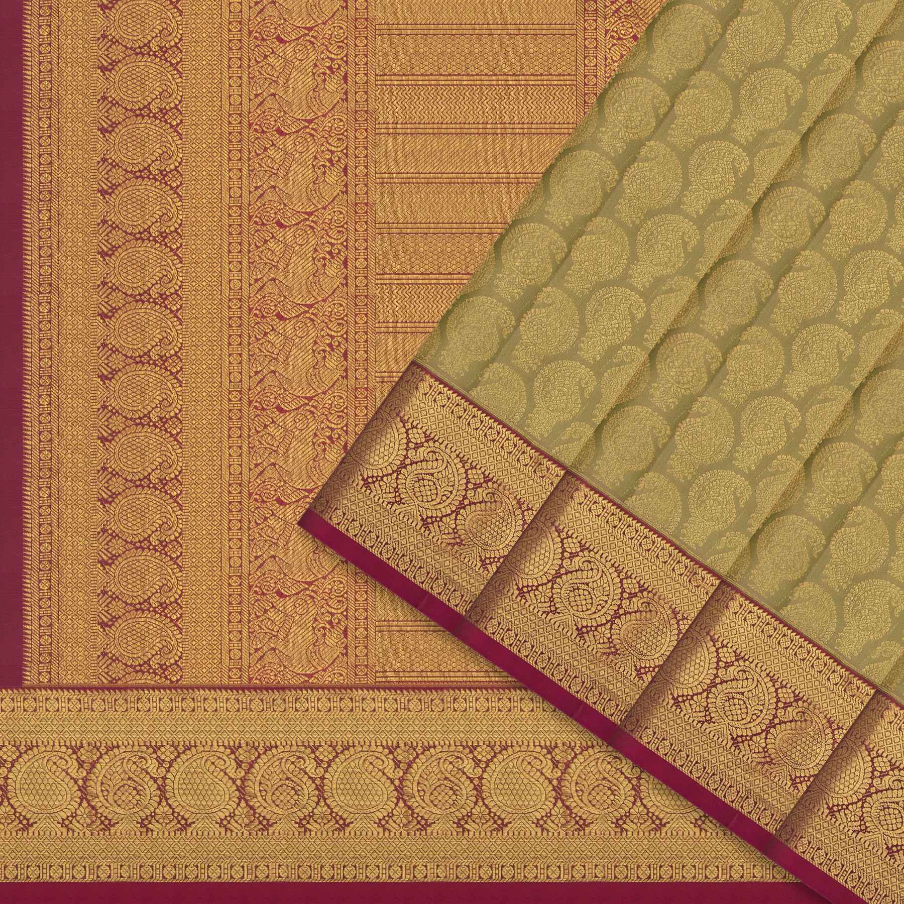 Kanakavalli Kanjivaram Silk Sari 25-595-HS001-04280 - Cover View