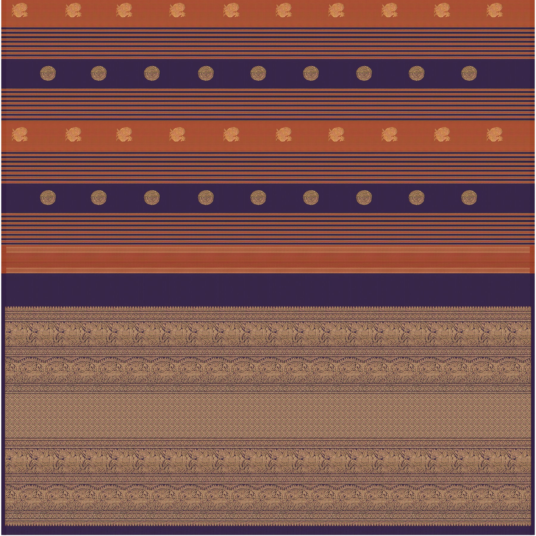 Kanakavalli Kanjivaram Silk Sari 25-595-HS001-04733 - Full View