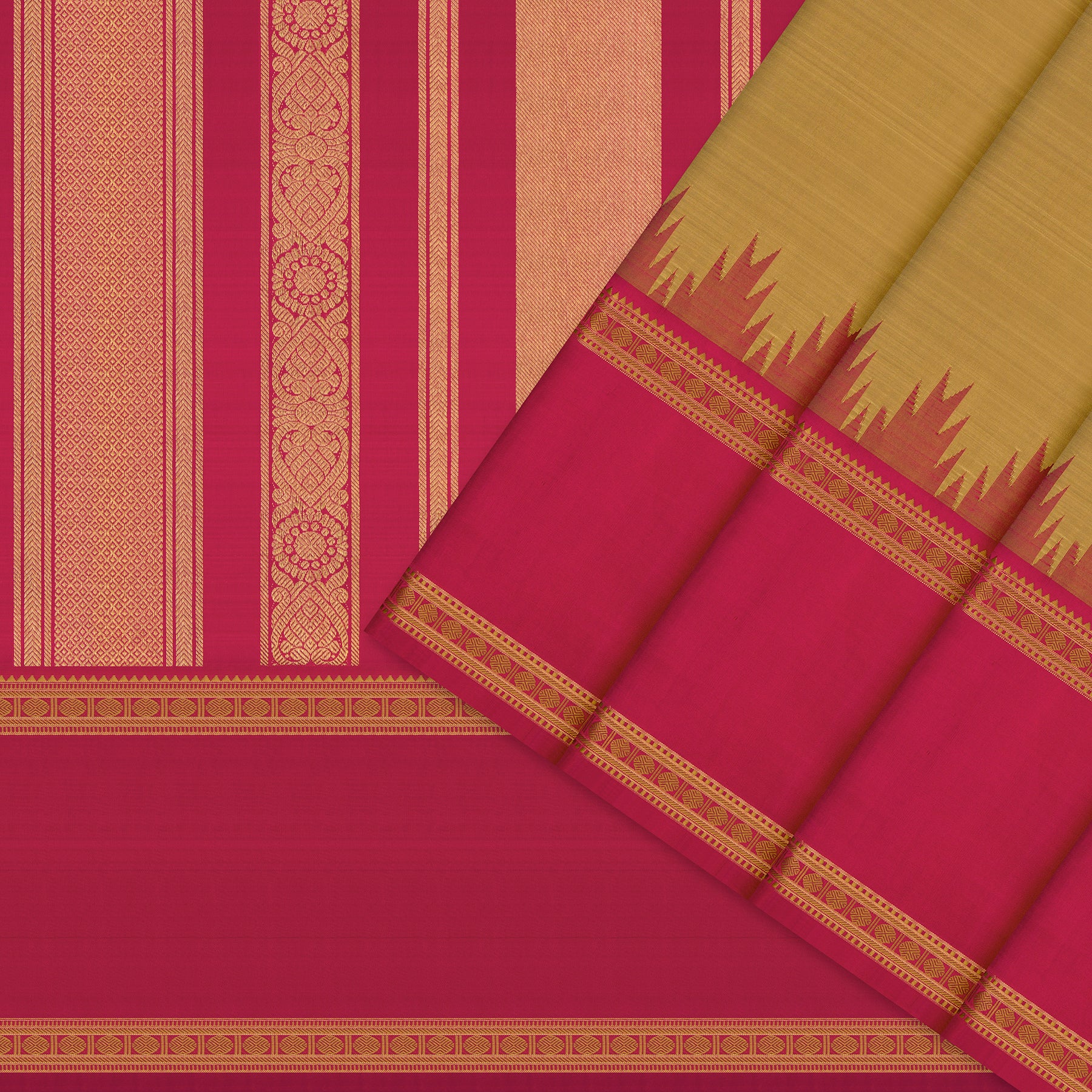 Kanakavalli Kanjivaram Silk Sari 25-595-HS001-04738 - Cover View