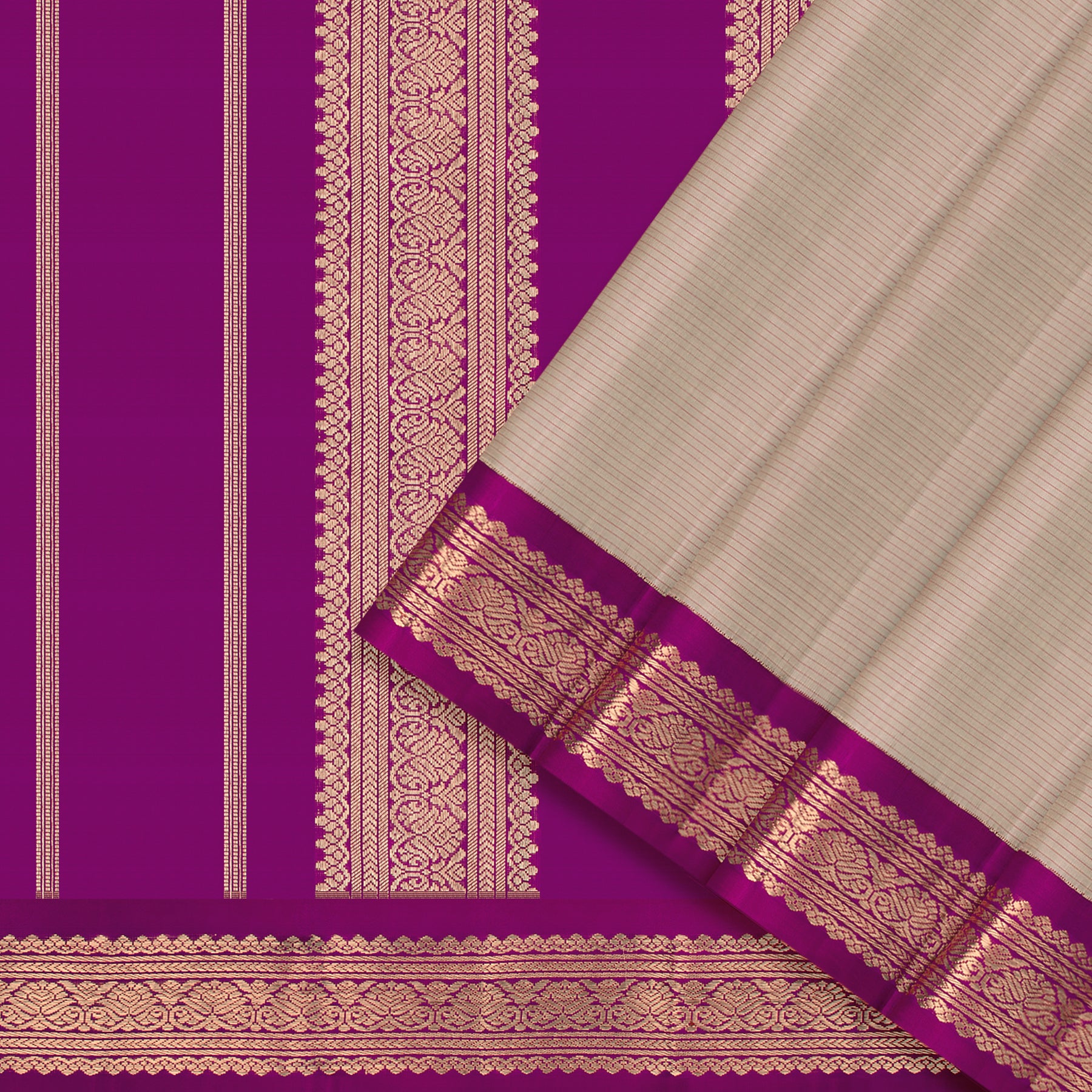 Kanakavalli Kanjivaram Silk Sari 25-595-HS001-04765 - Cover View