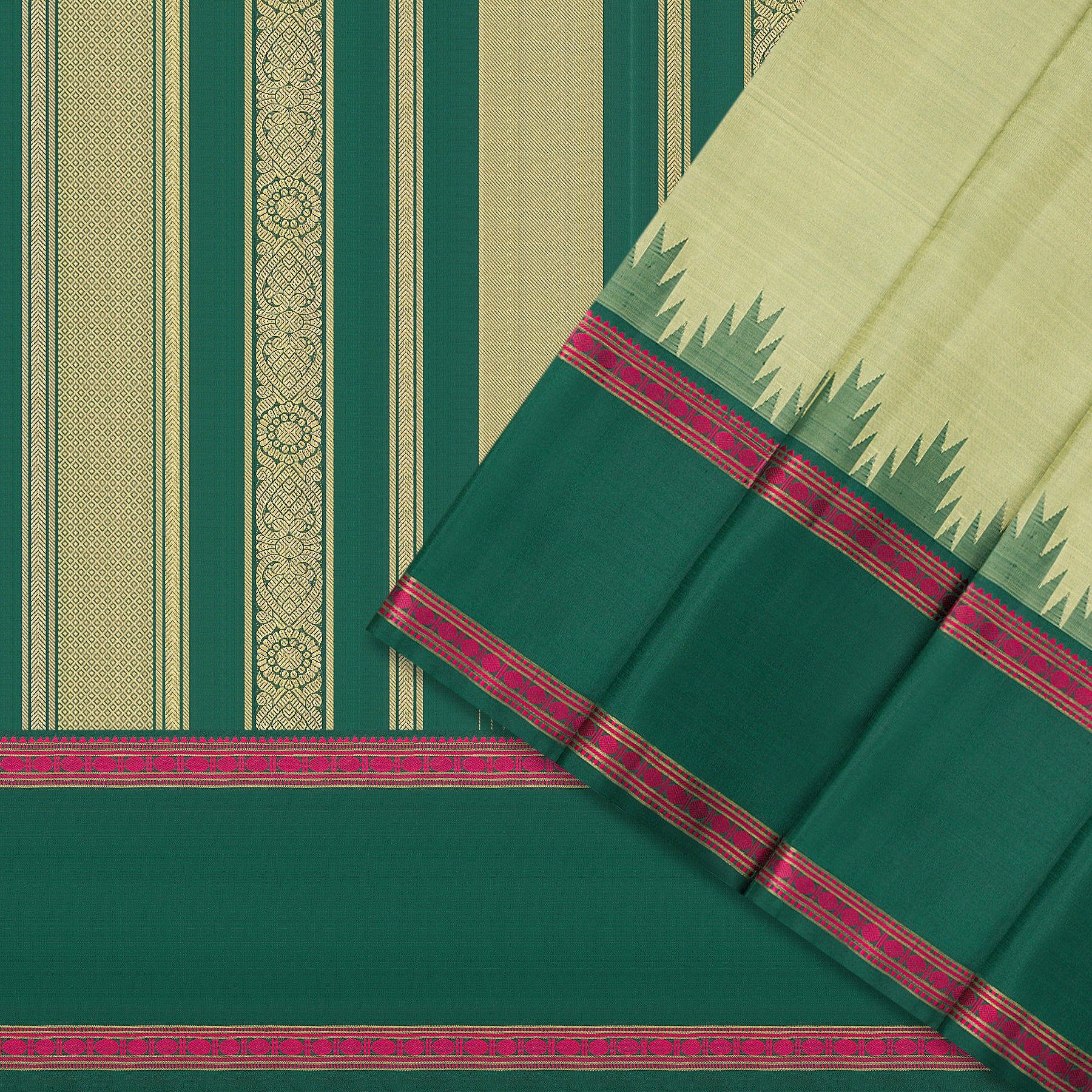 Kanakavalli Kanjivaram Silk Sari 25-595-HS001-05970 - Cover View