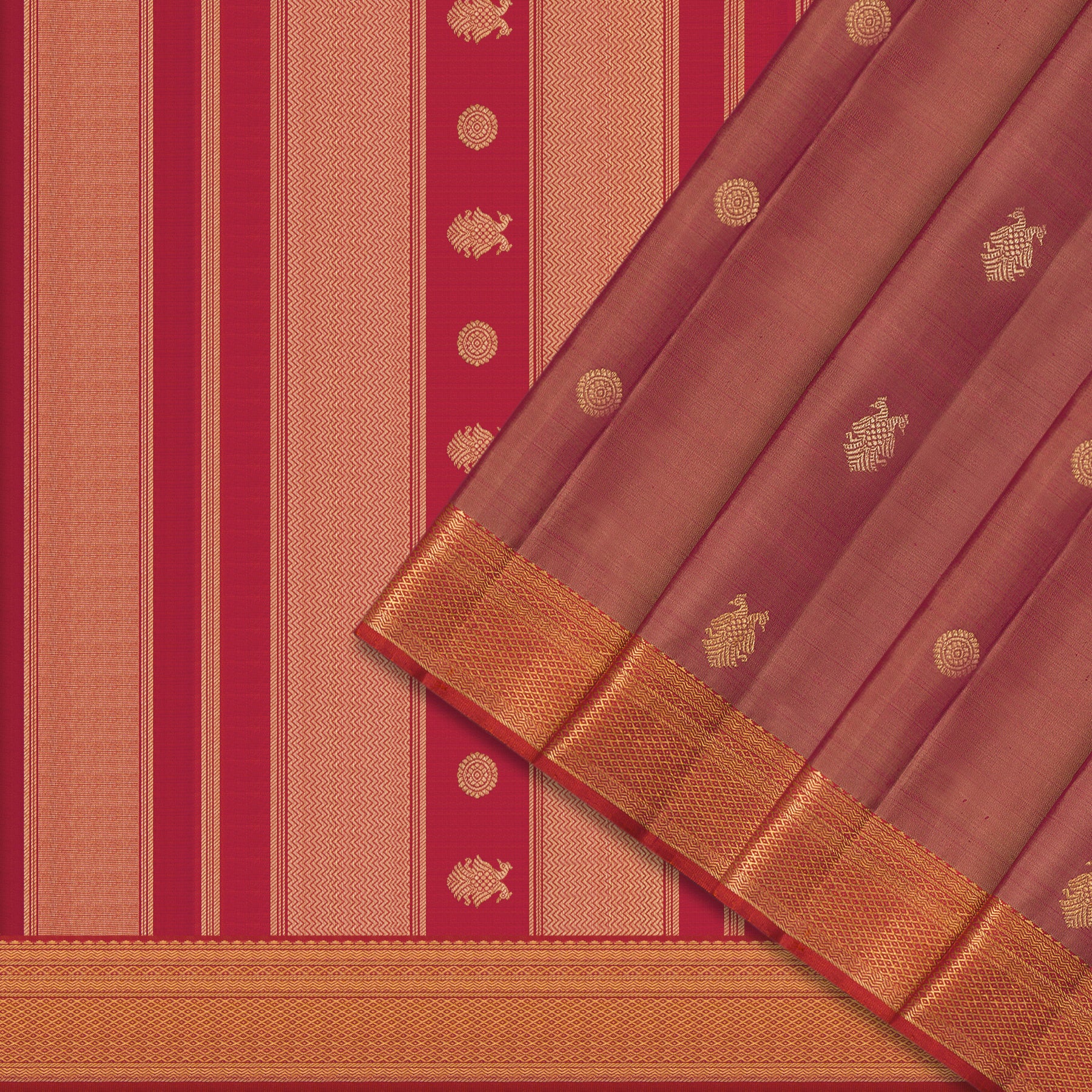 Kanakavalli Kanjivaram Silk Sari 25-595-HS001-05977 - Cover View