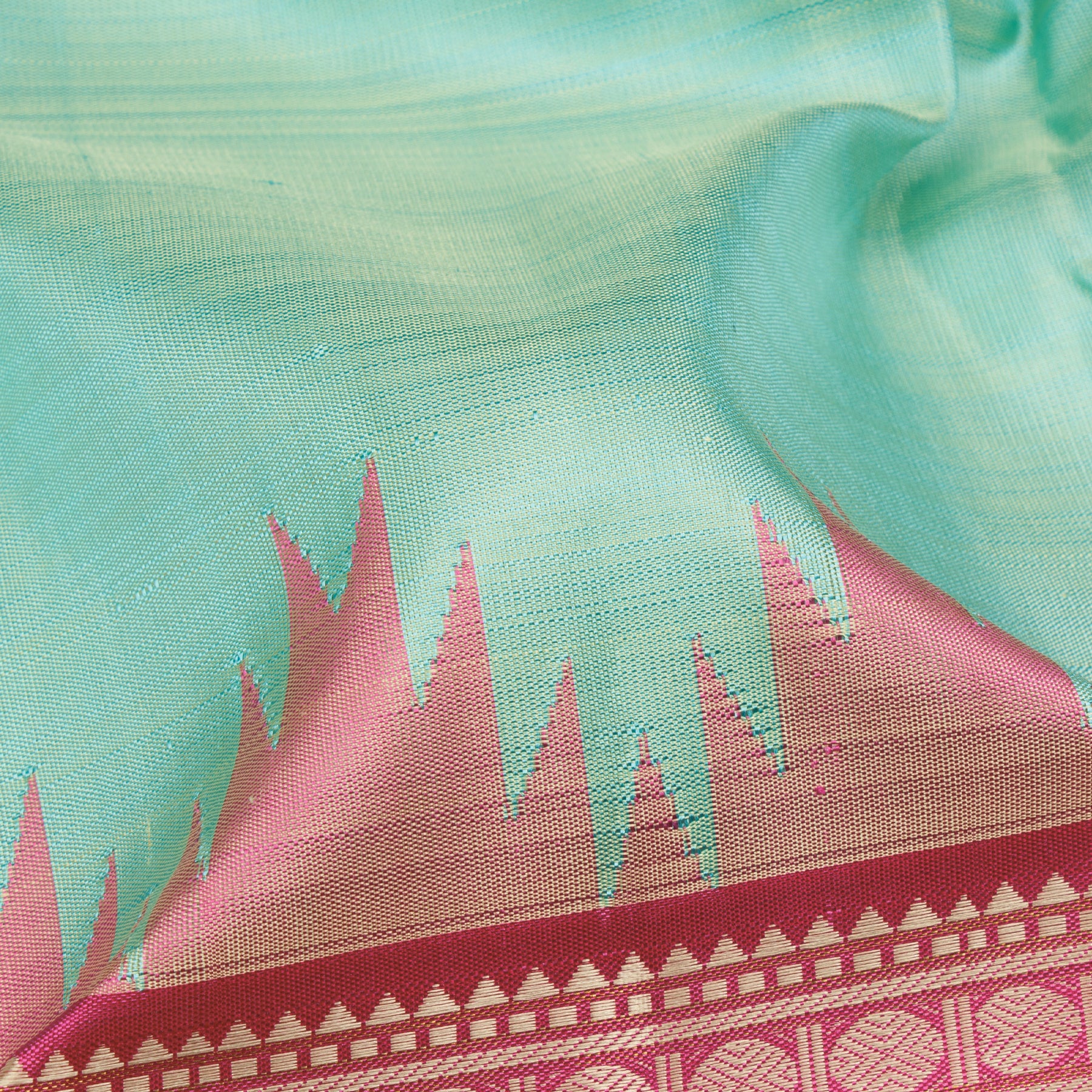 Kanakavalli Kanjivaram Silk Sari 25-595-HS001-06032 - Fabric View
