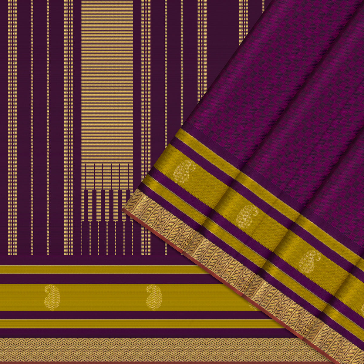 Kanakavalli Kanjivaram Silk Sari 25-595-HS001-06957 - Cover View