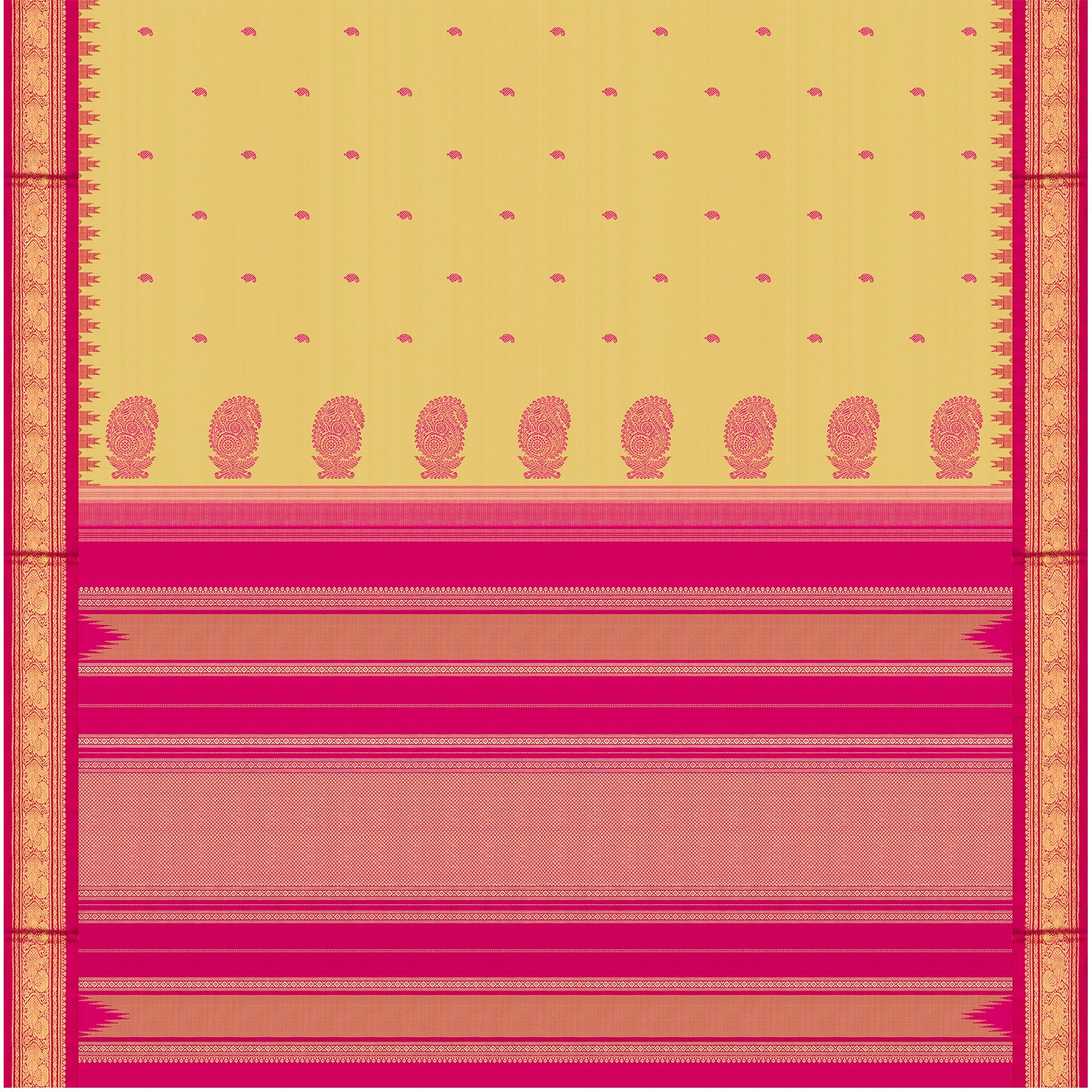 Kanakavalli Kanjivaram Silk Sari 25-595-HS001-07017 - Full View