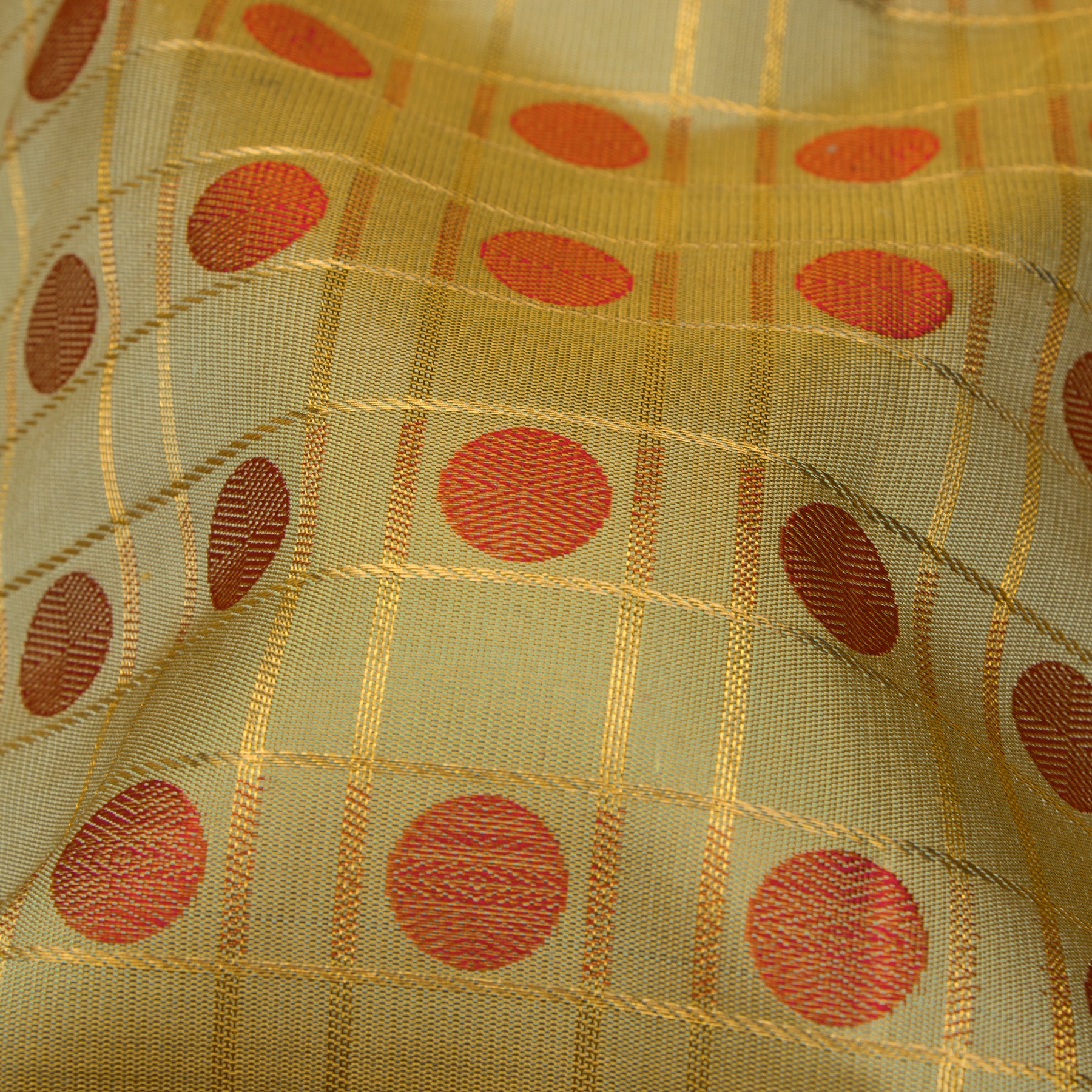 Kanakavalli Kanjivaram Silk Sari 25-595-HS001-07067 - Fabric View