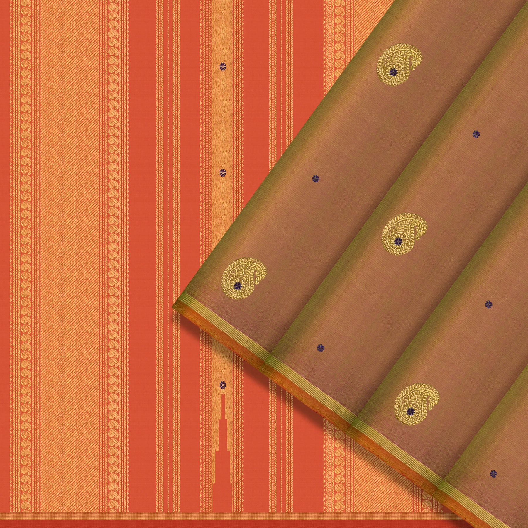 Kanakavalli Kanjivaram Silk Sari 25-595-HS001-07266 - Cover View