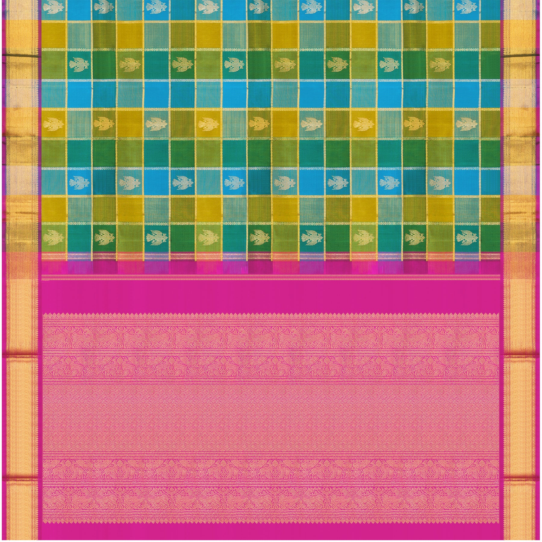 Kanakavalli Kanjivaram Silk Sari 25-595-HS001-07324 - Full View