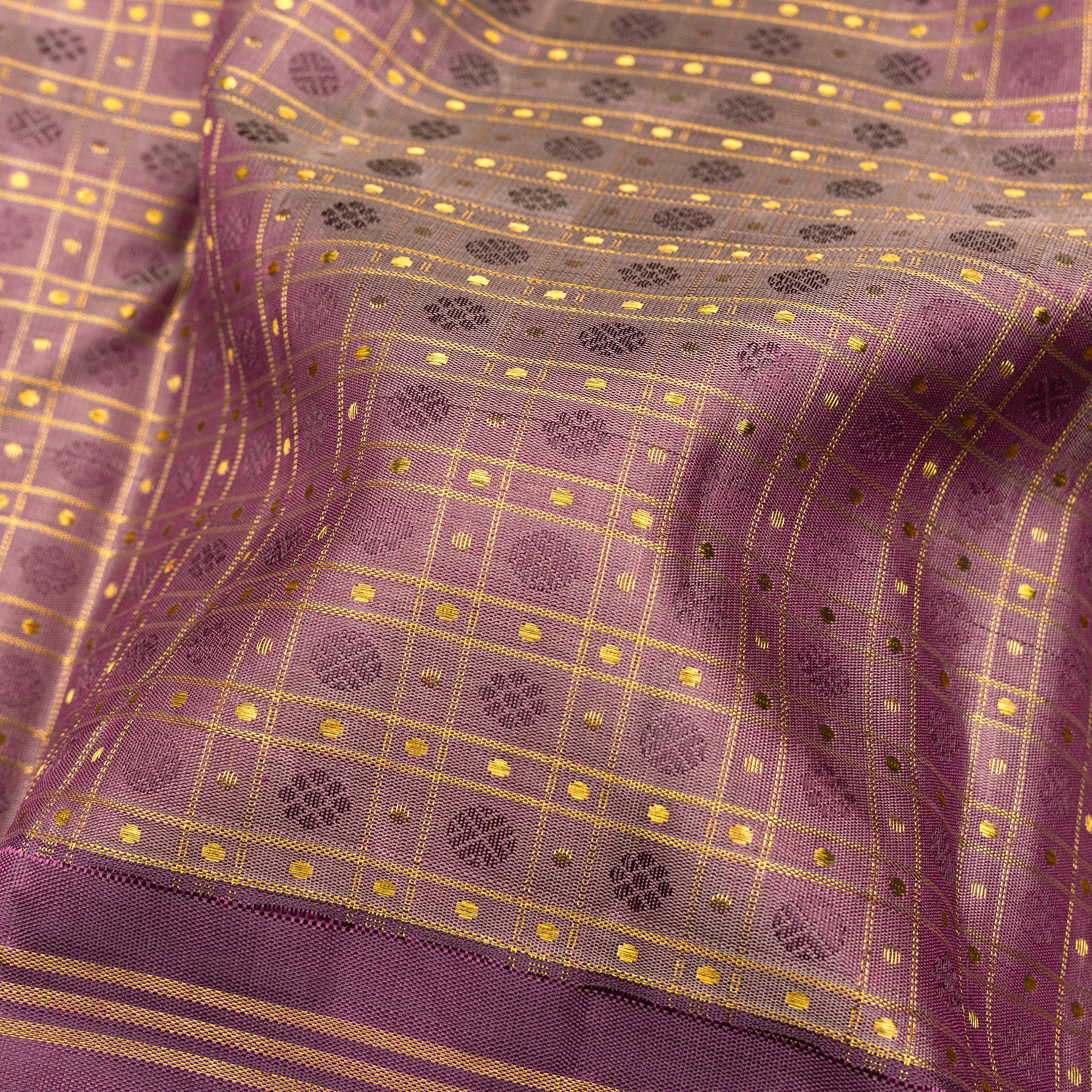 Kanakavalli Kanjivaram Silk Sari 25-595-HS001-07345 - Fabric View